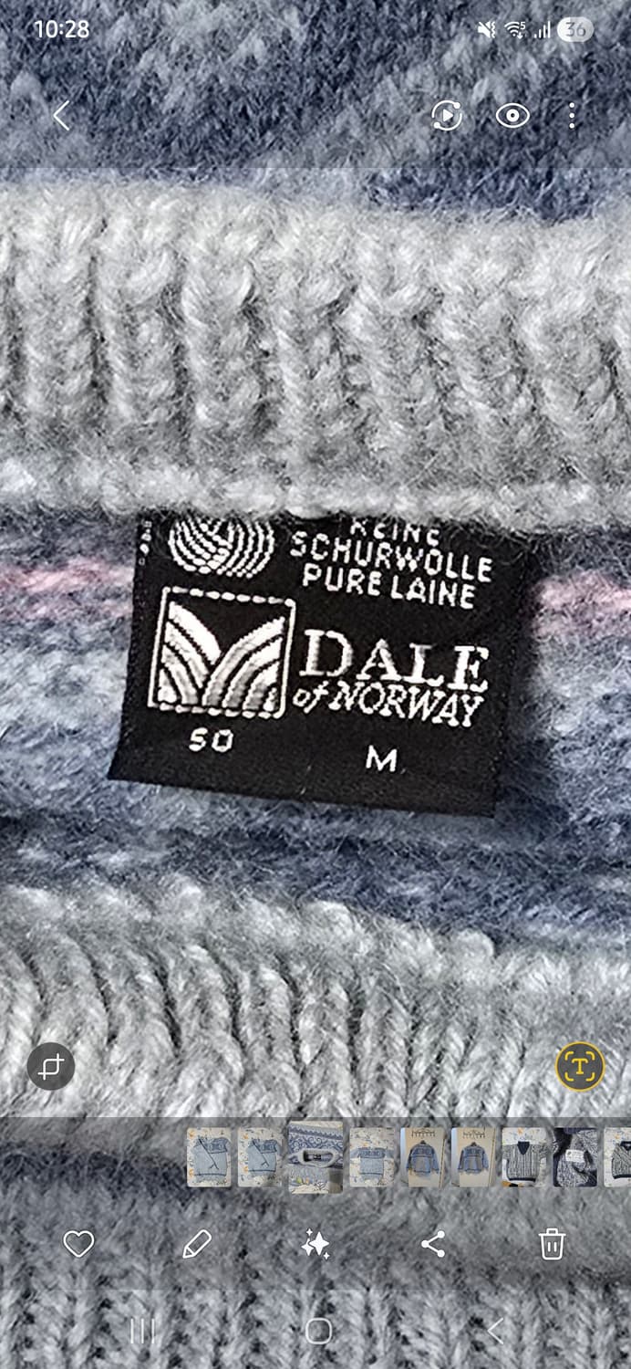 Dale of Norway 노르딕 패턴 스웨터 M 상품이미지3