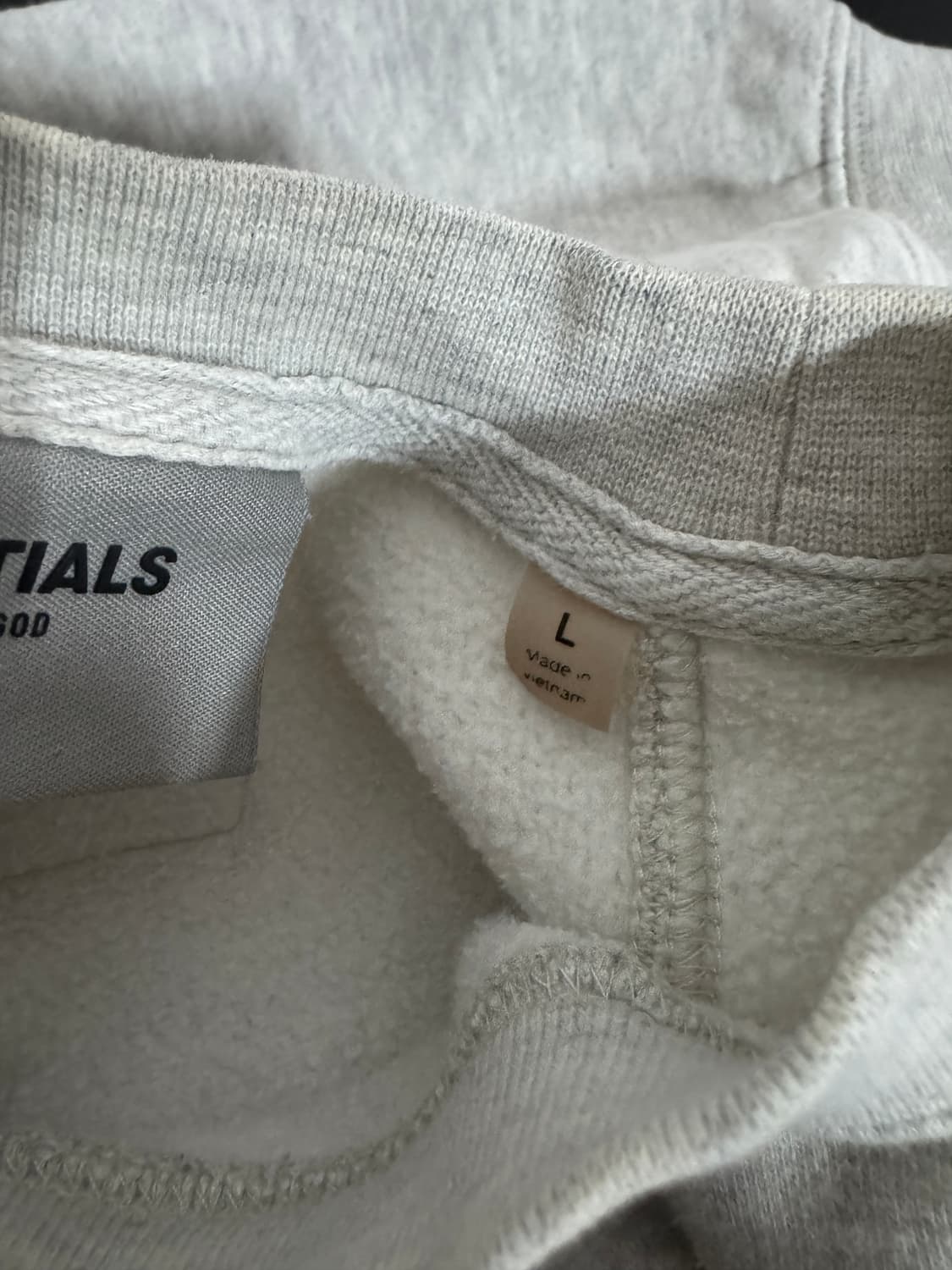 피어오브갓 에센셜 트레이닝 세트 맨투맨 바지 상품이미지7