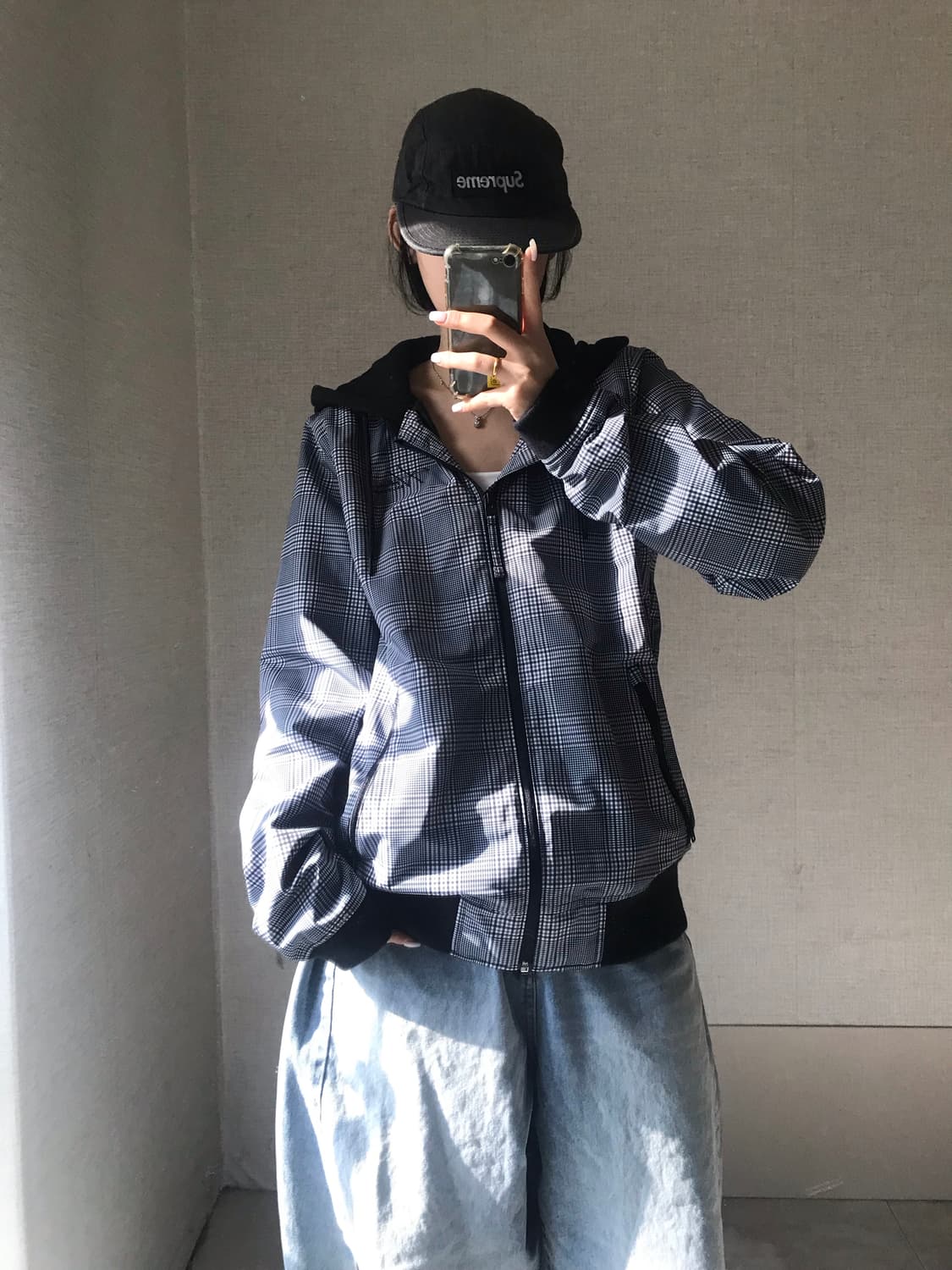 홀리스터 체크 후드 자켓 상품이미지4