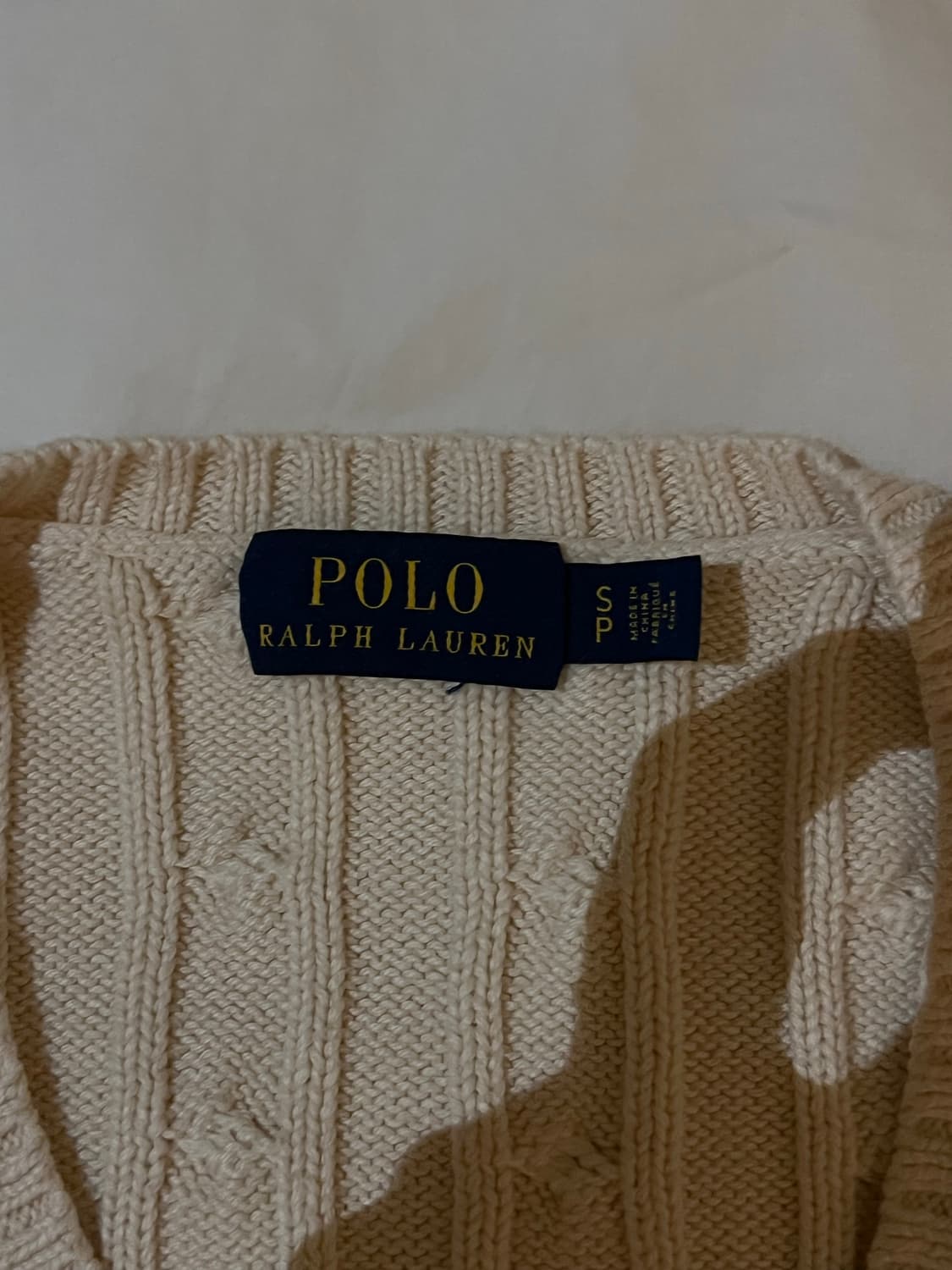 폴로 케이블 니트 S 상품이미지3