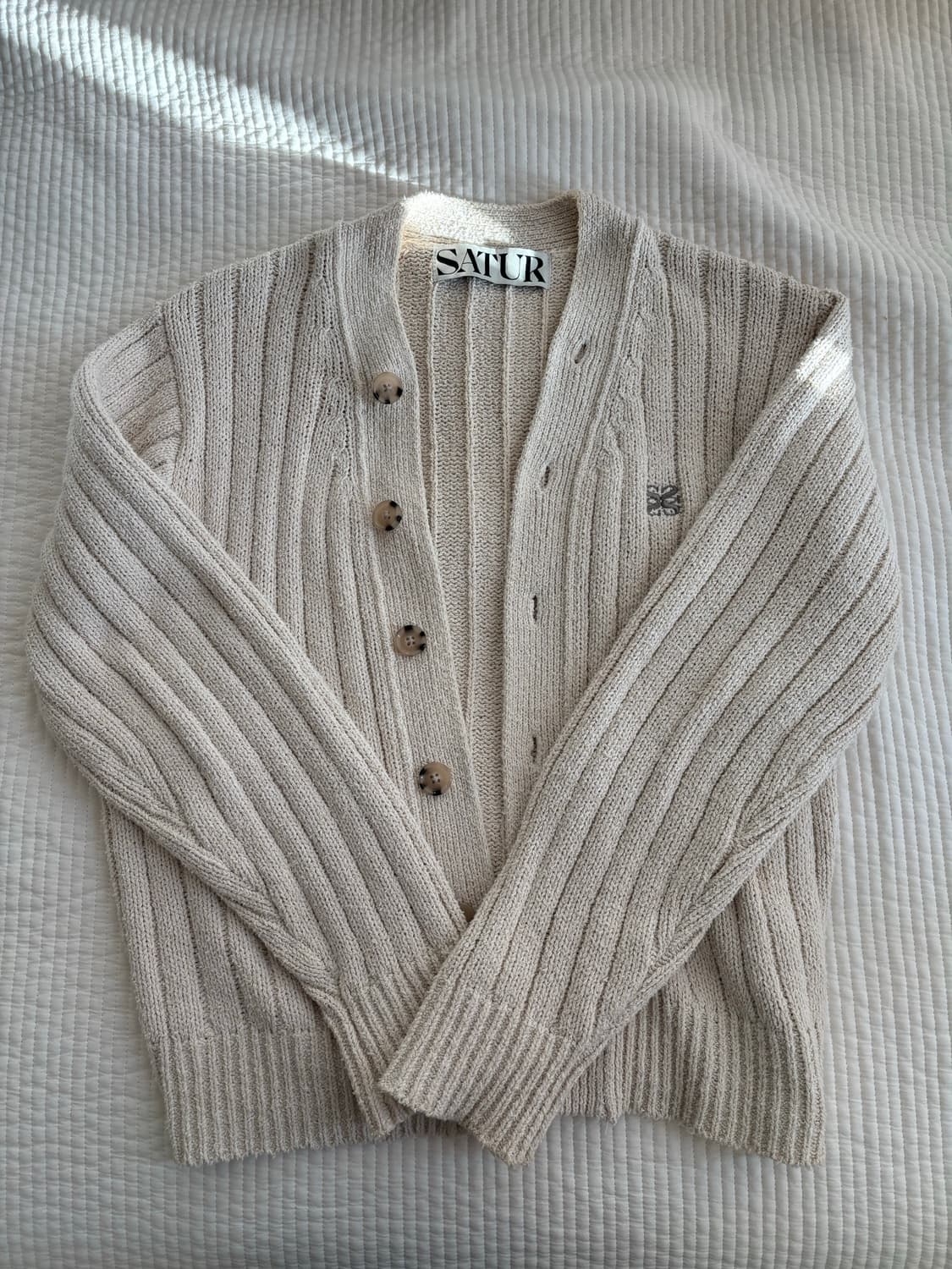 새터 부클가디건 아이보리 ws 상품이미지1