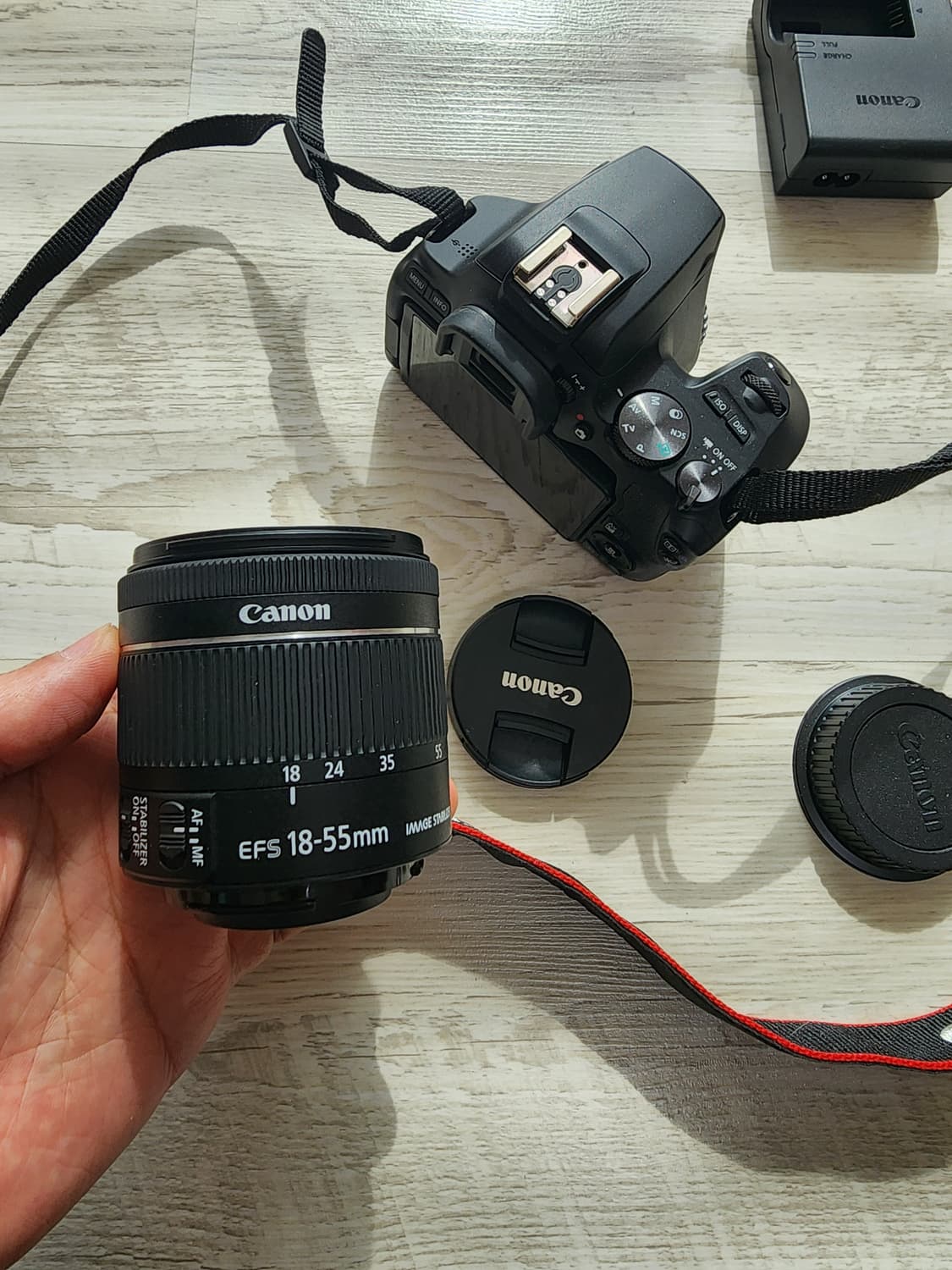 캐논 EOS 200D II 18-55STM 번들렌즈셋 팜 DSLR 카메라 상품이미지9