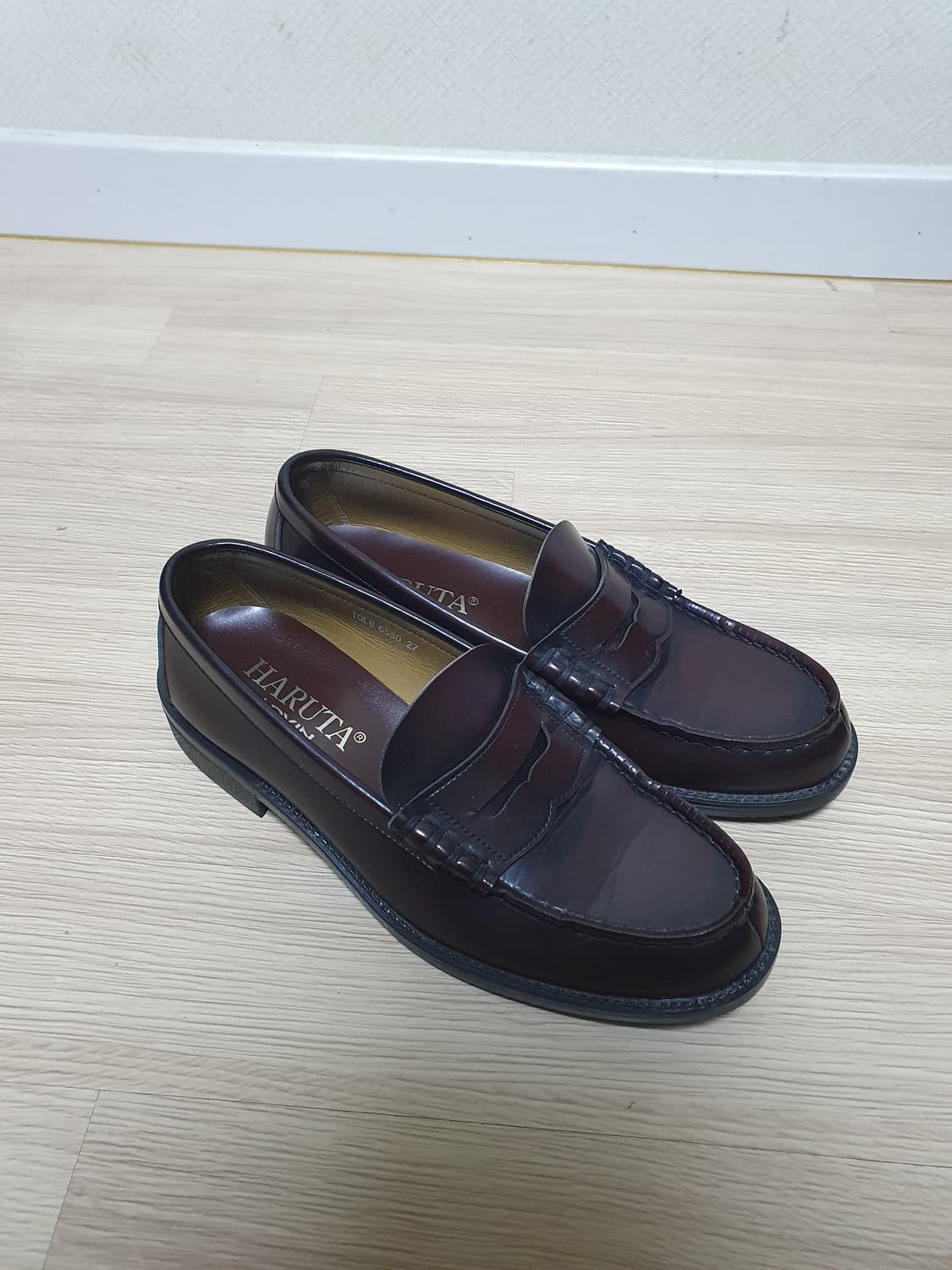 하루타 버건디 로퍼 270 상품이미지2