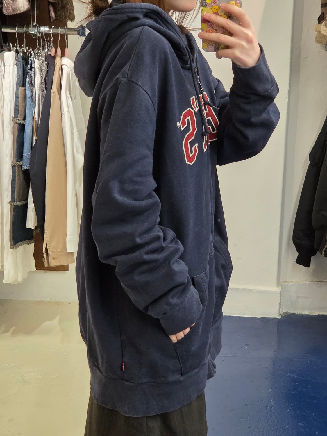 Levis 리바이스 올드스쿨 아치로고 후드집업 상품이미지4