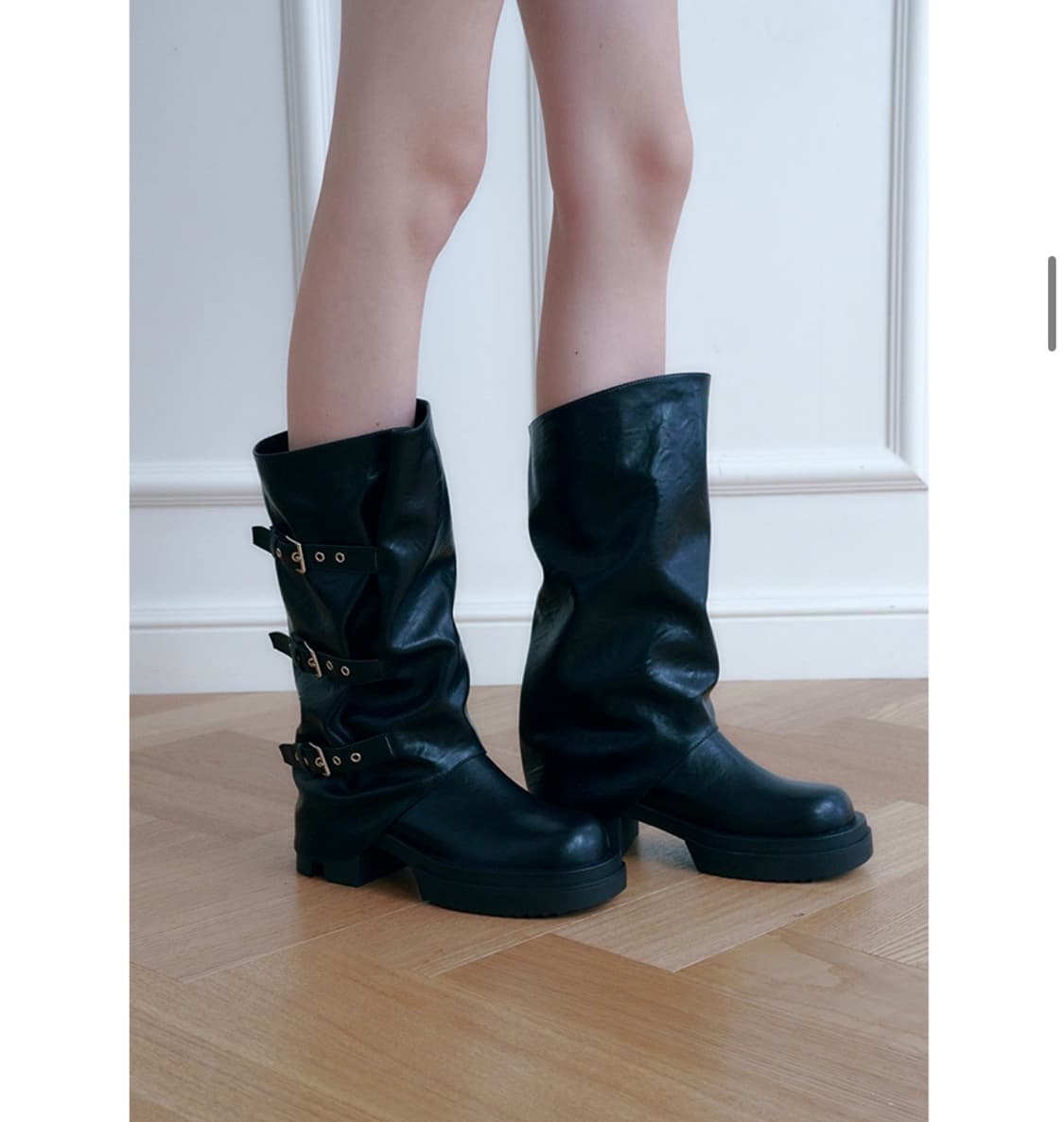 솔트앤초콜릿 던컨 버클 미들부츠 상품이미지2