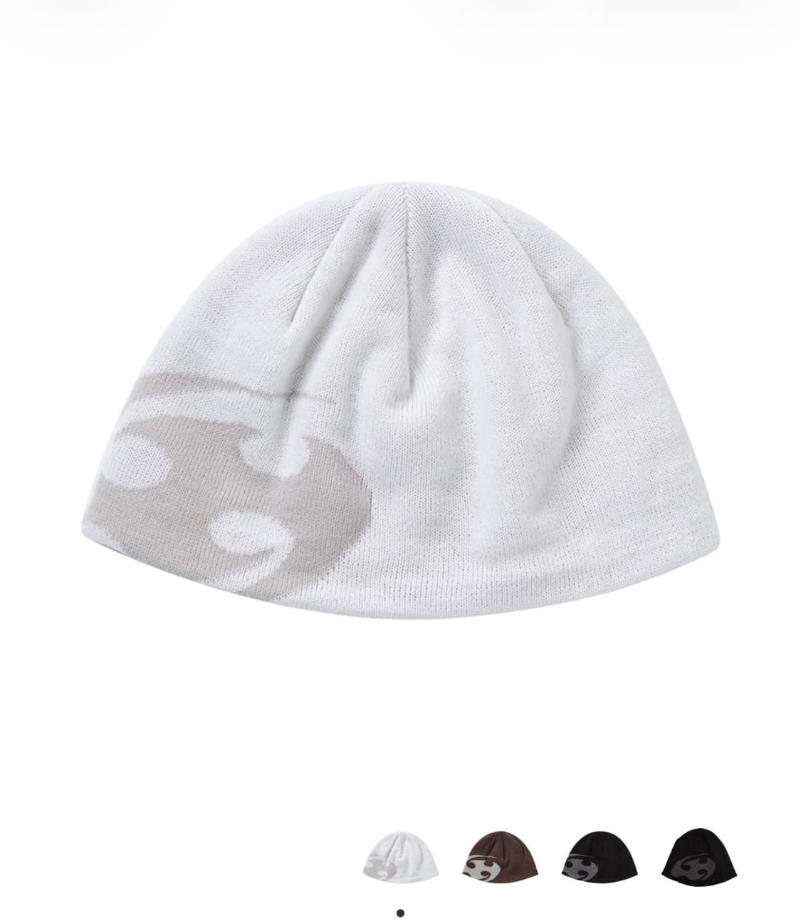 산산기어 로고 비니 화이트 상품이미지1