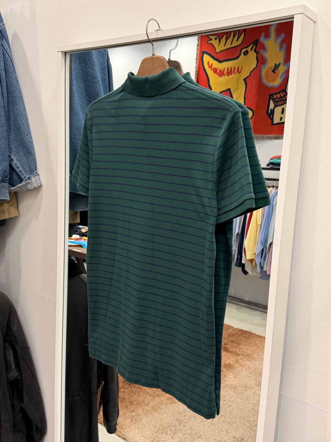 Polo RL 폴로 랄프로렌 스트라이프 pk 반팔 티셔츠 (green) 상품이미지4