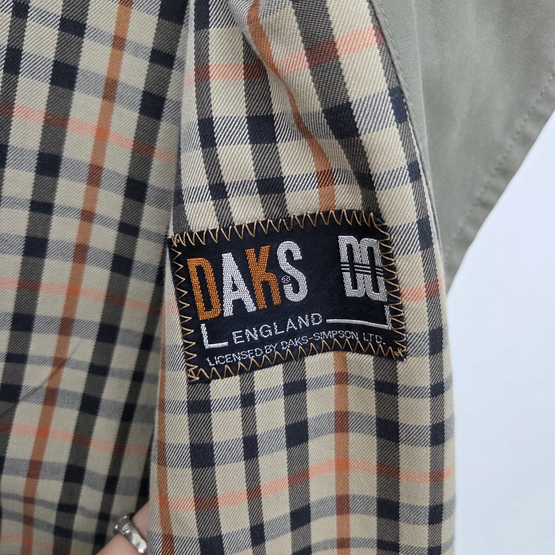 닥스 롱 트렌치 코트 카키 남XL 상품이미지2