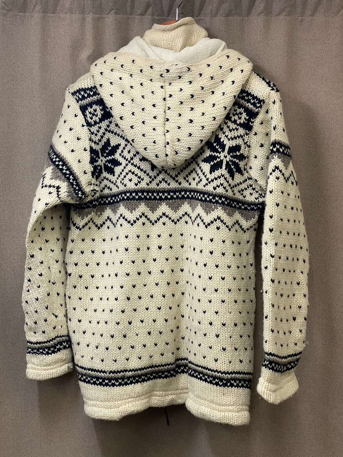 빈티지 헤비 니트 후드 집업  상품이미지4