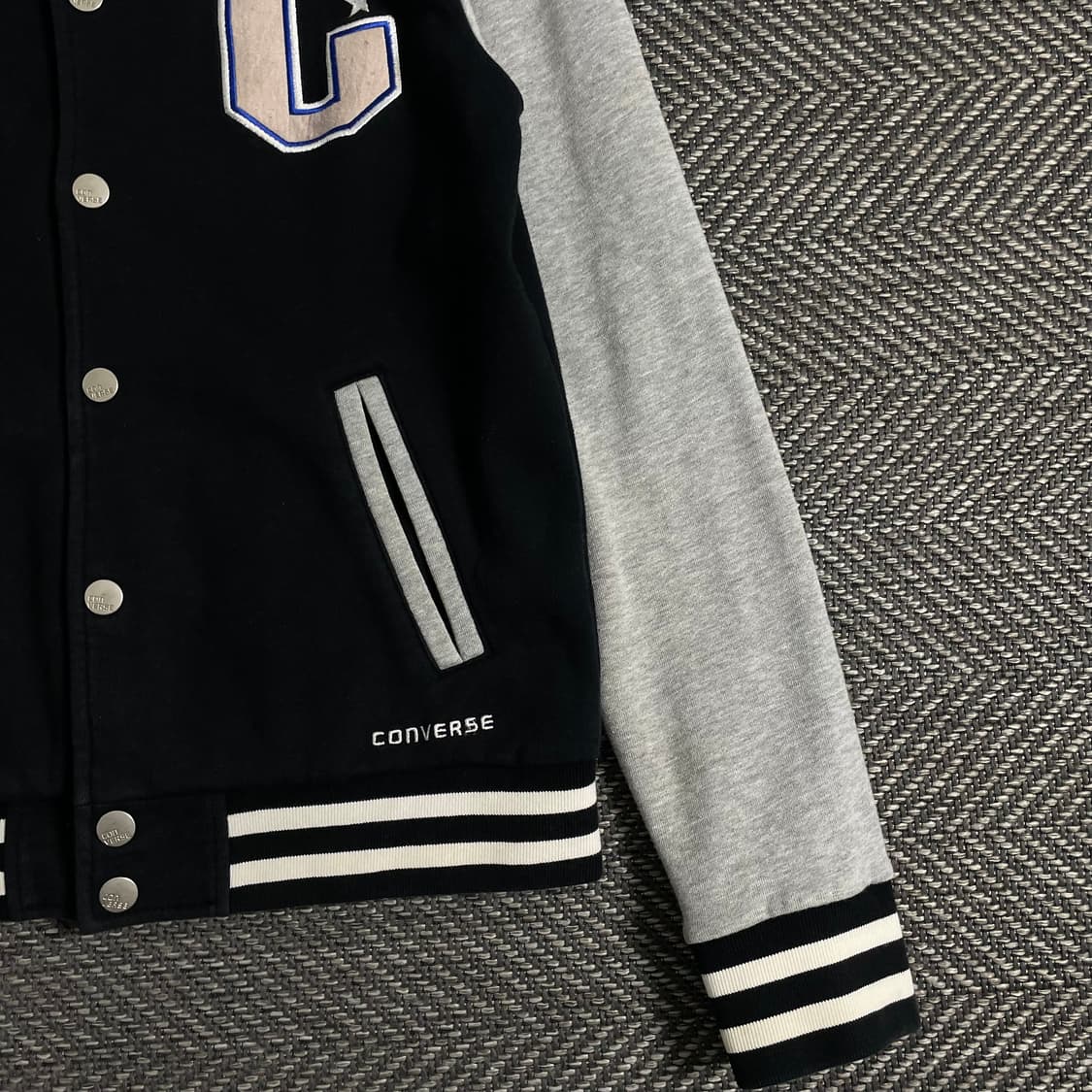 00s 컨버스 빅로고 올드스쿨 스웻 바시티 자켓o 3627 상품이미지5