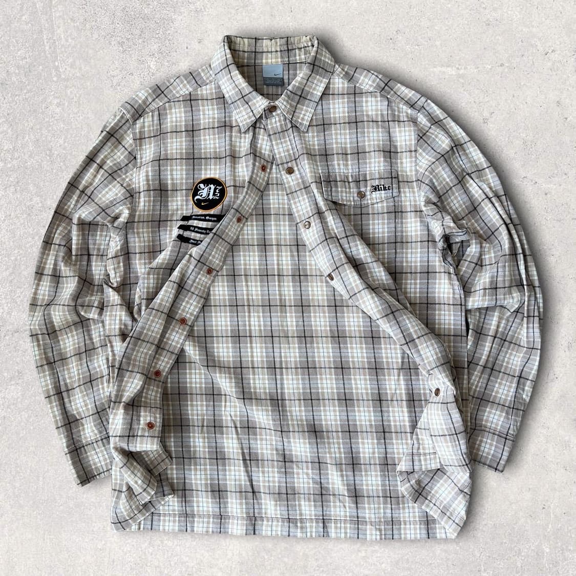 00s 나이키 올드스쿨 체크셔츠 상품이미지3