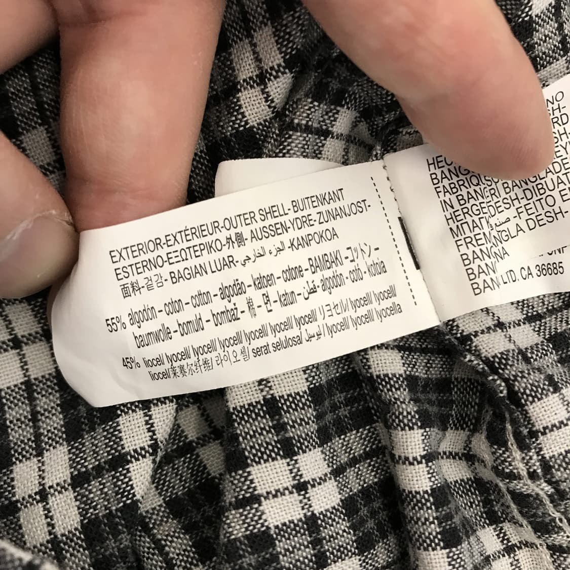  자라 25fw 피어싱 체크셔츠 [M] 상품이미지6