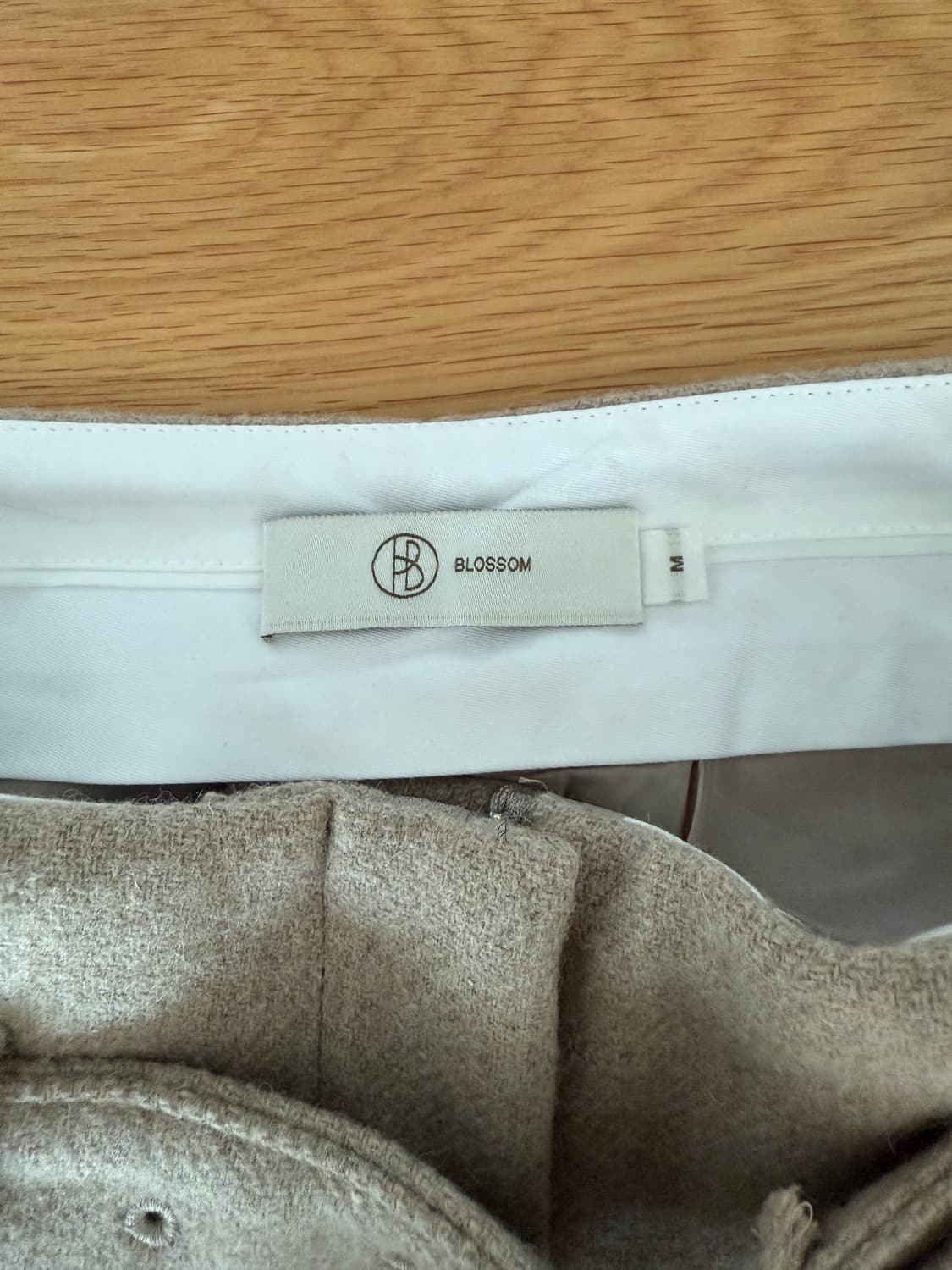 BLOSSOM 헤비울 벨트 와일드 팬츠 상품이미지6