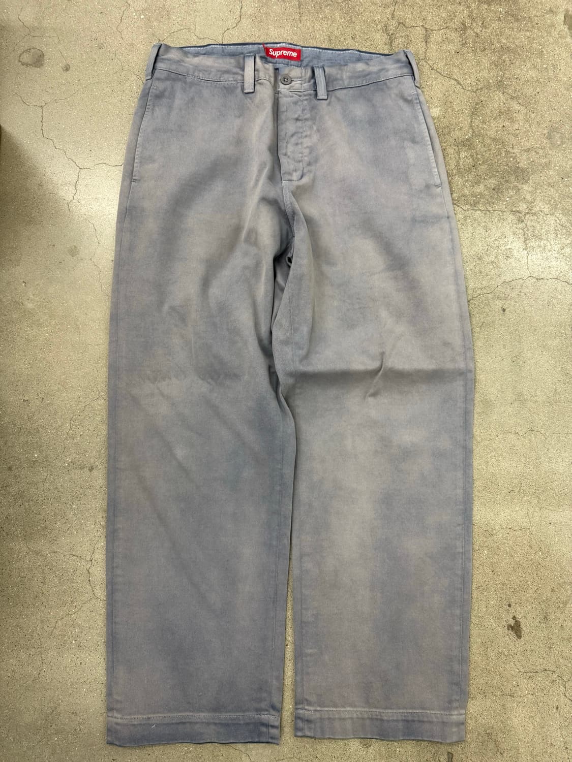 Supreme Chino Pants Washed Navy - 23FW 상품이미지1