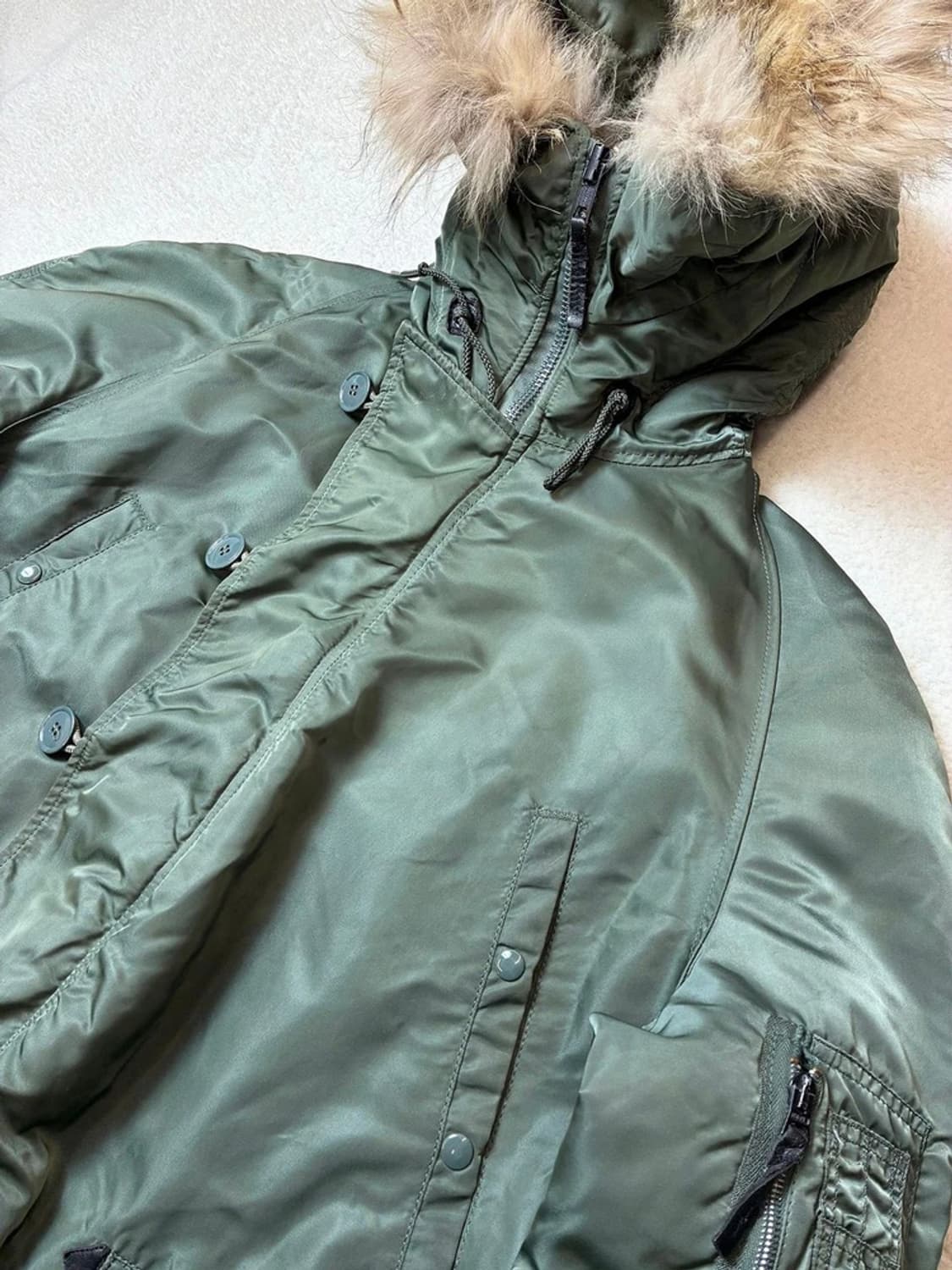 알파인더스트리 USA N-3B 새틴 밀리터리 파카 PN6380 상품이미지2