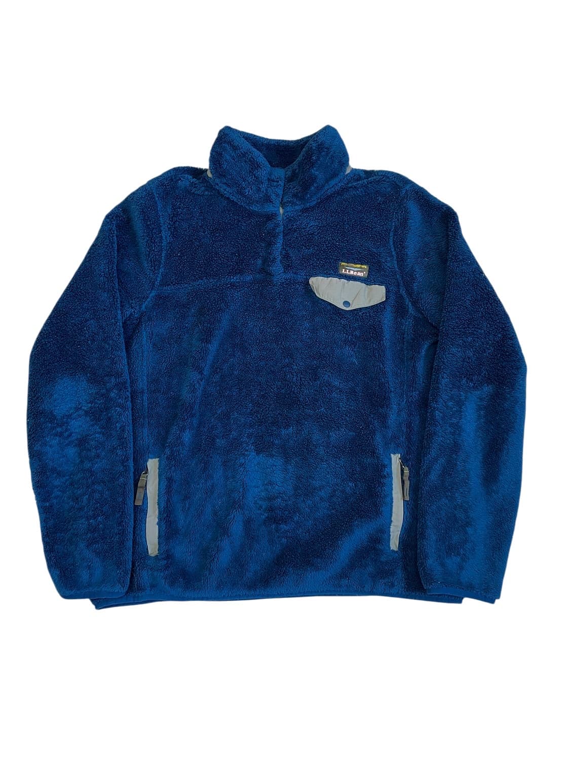 [L] 00s L.L.Bean 스냅 플리스 포켓 풀오버 후리스 자켓 상품이미지1
