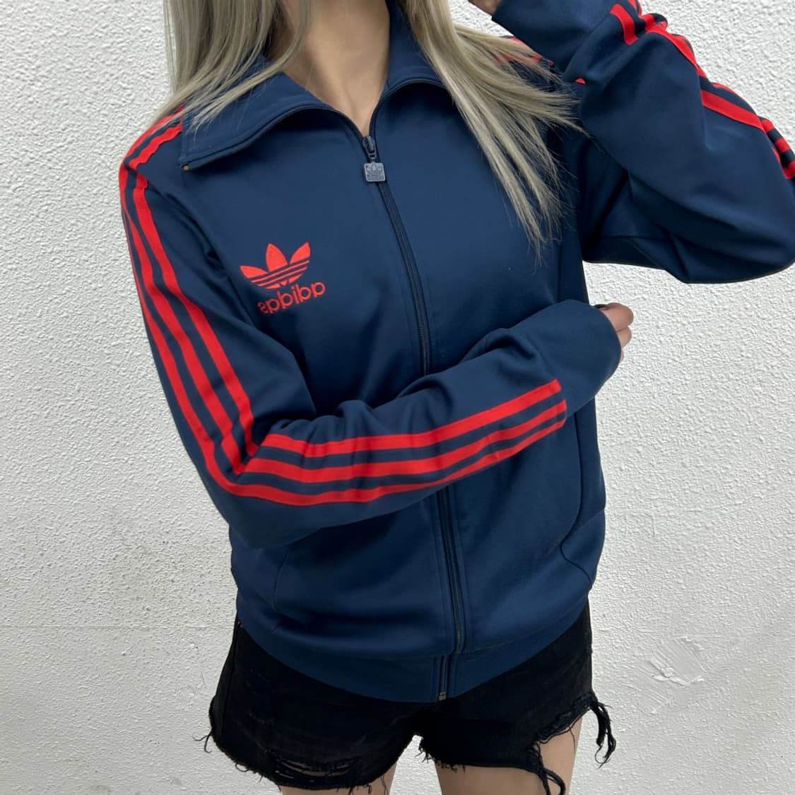 아디다스 파이어버드 레드라인 네이비 트랙탑 100 상품이미지2