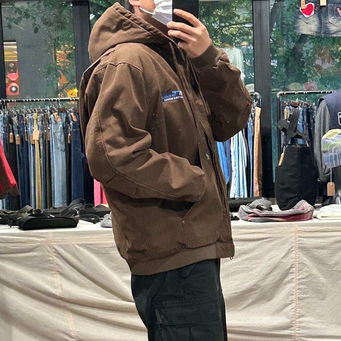 XL) BERNE USA 빈티지 워크웨어 액티브 후드집업 자켓 상품이미지10