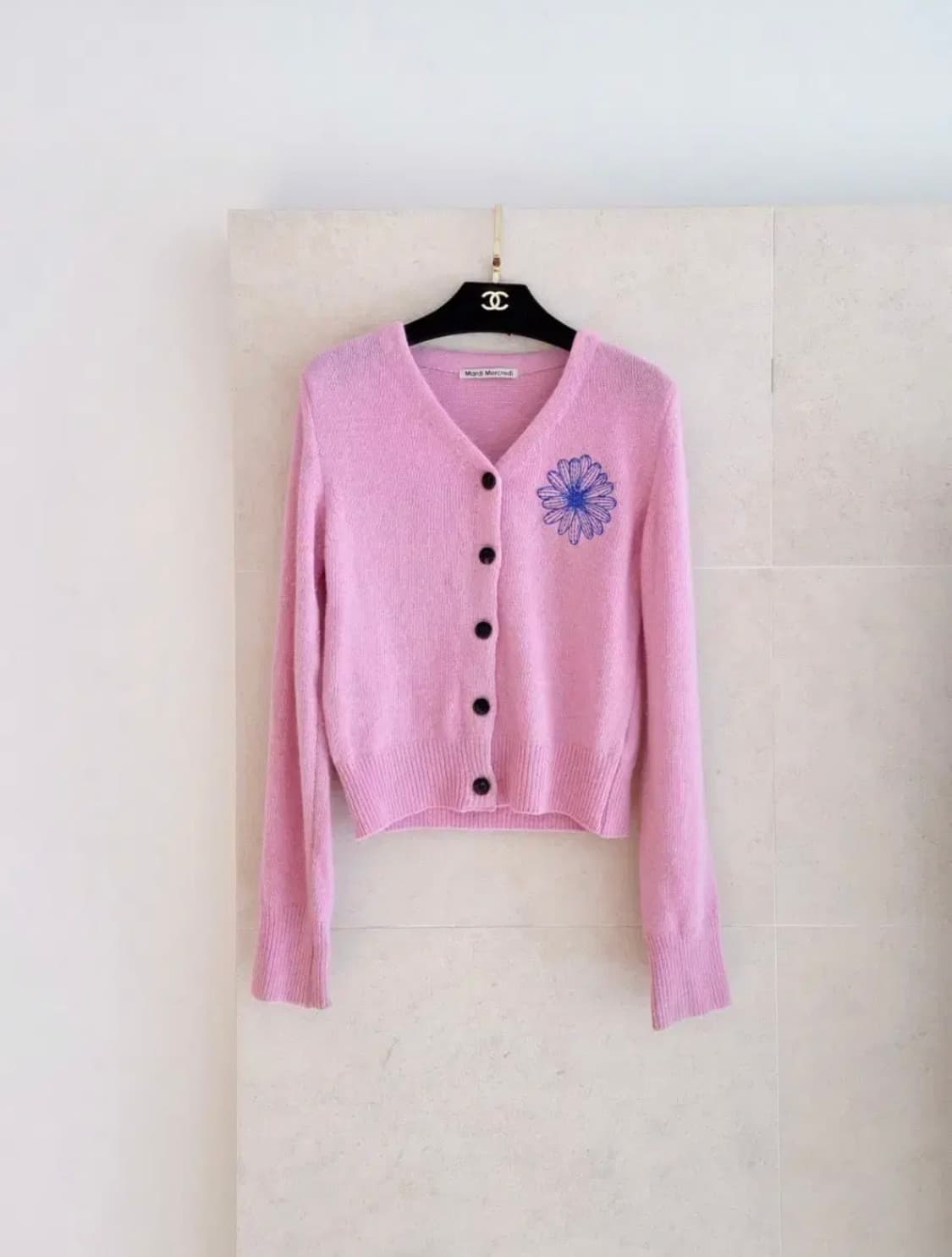 마르디메크리드 핑크 가디건 상품이미지1