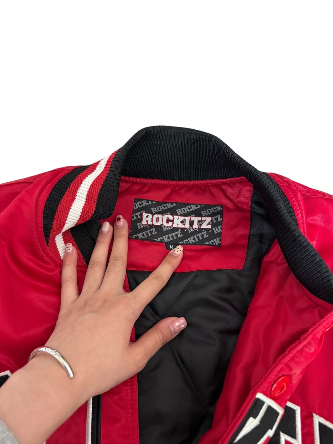 Rockitz 레드 누빔 바시티 자켓 상품이미지7