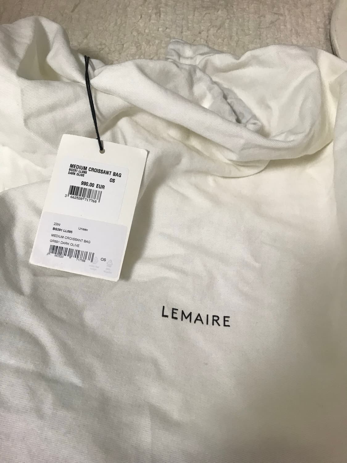 르메르 크루아상백 미듐 다크올리브 상품이미지7