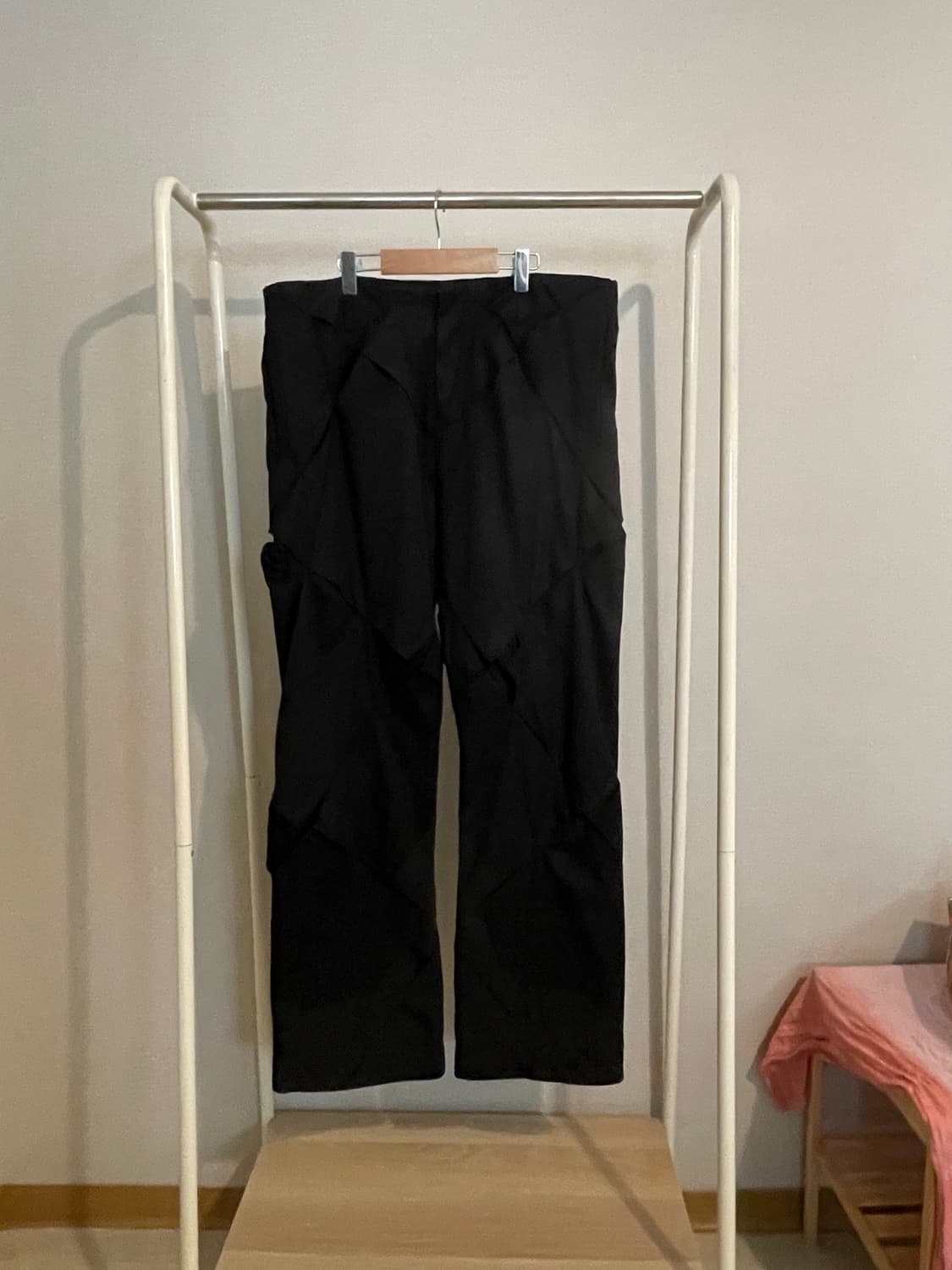 강정석 오리가미 써클 트라우져 블랙 상품이미지3