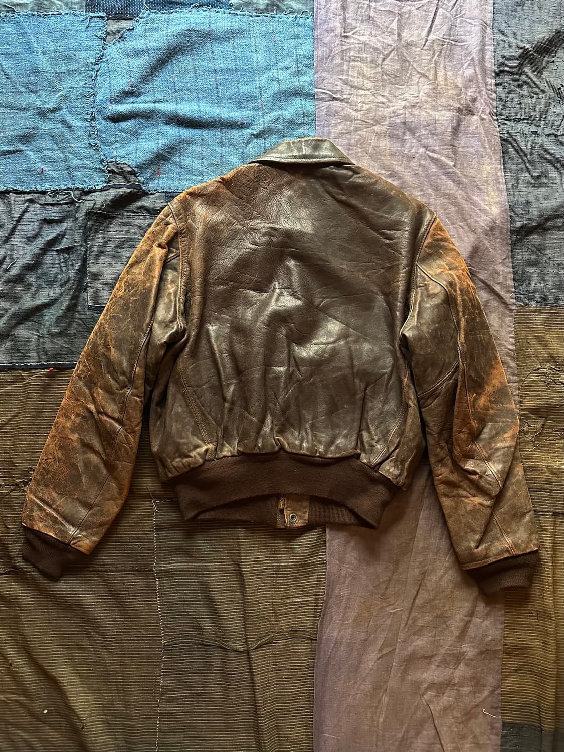 50s HERCULES USA 빈티지 허큘리스 말가죽 A-2 레더 자켓 상품이미지6