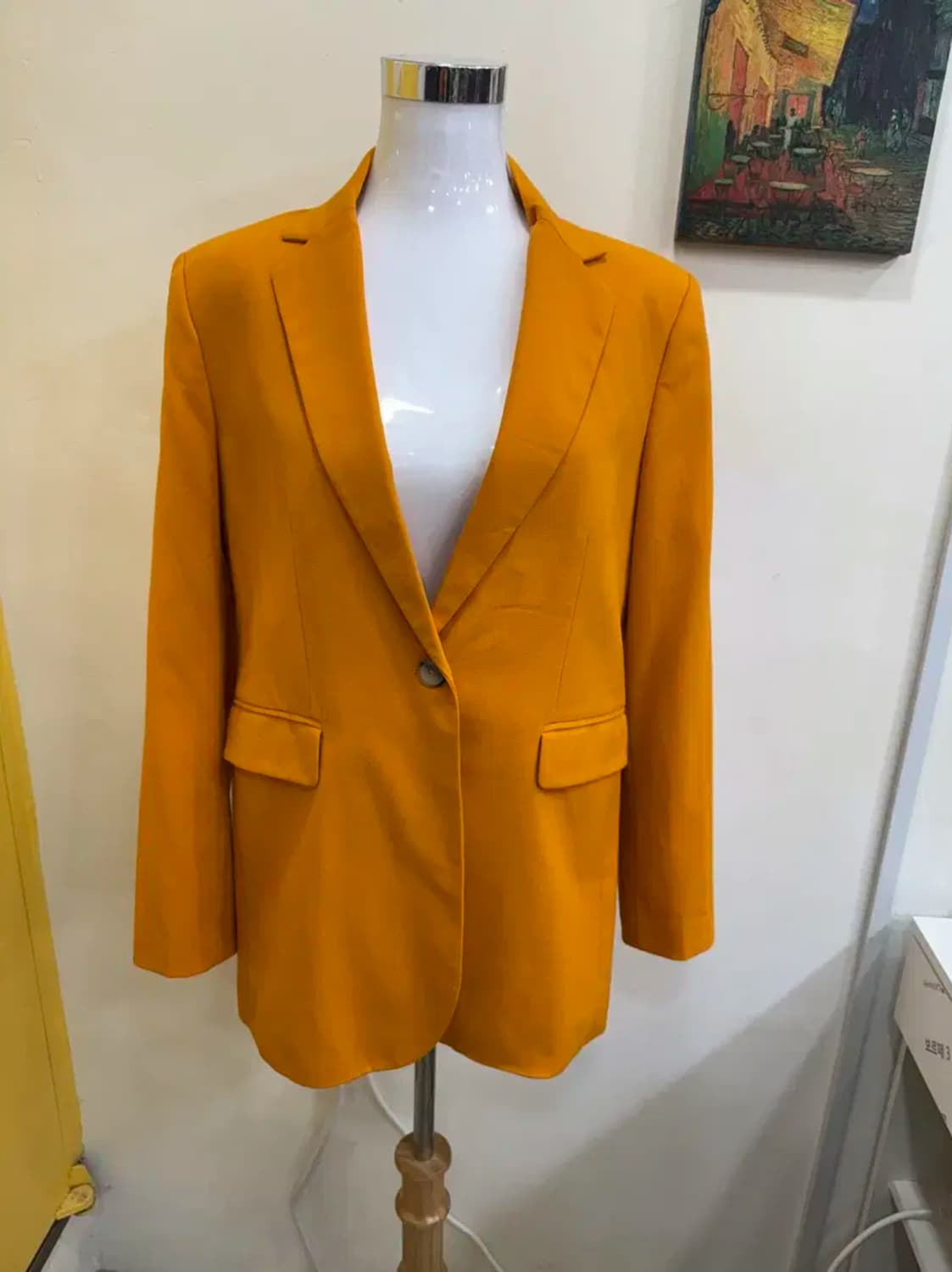 ZARA 머스타드 옐로우 싱글 자켓 상품이미지2