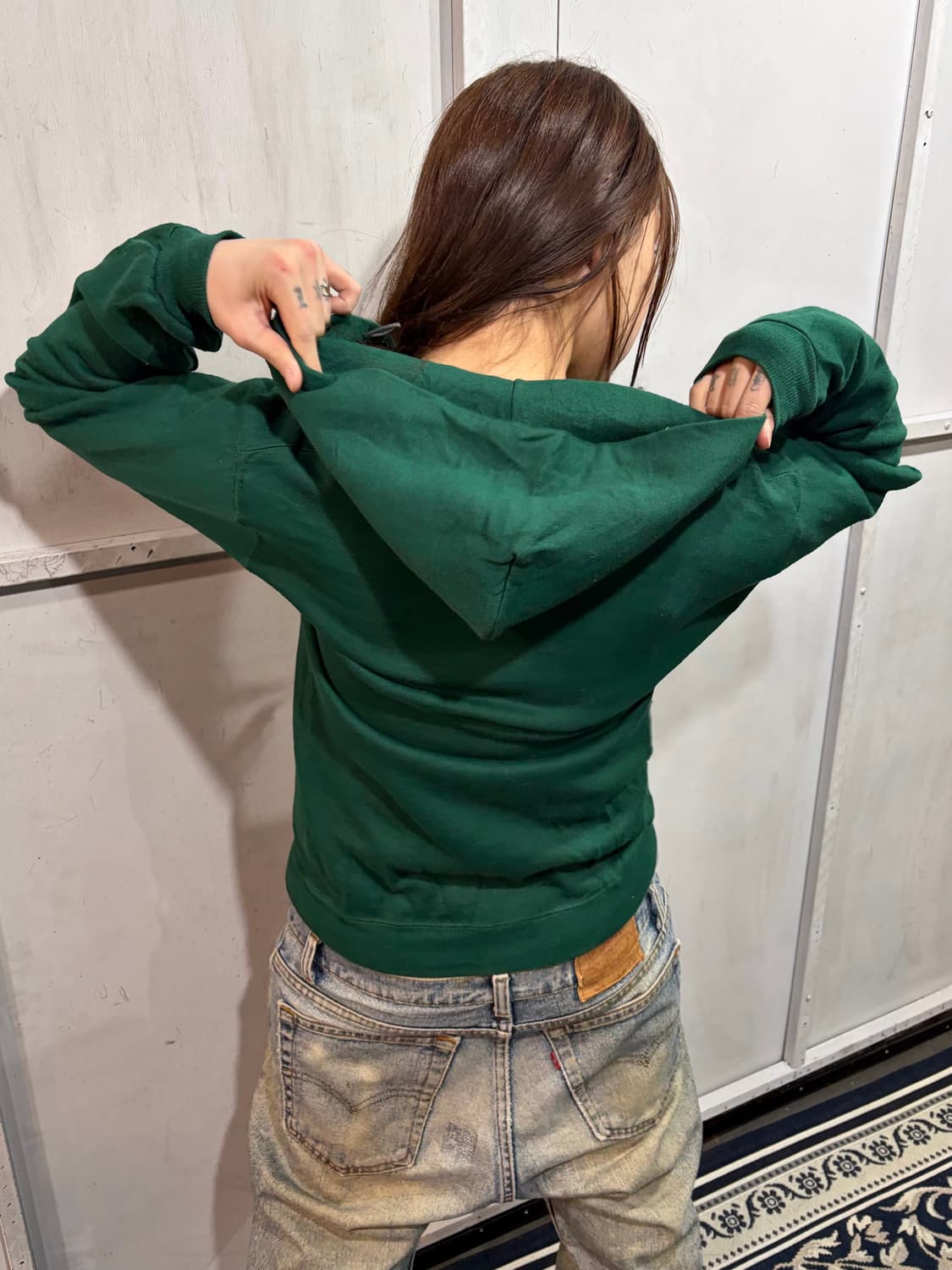 90s RUSSELL U.S.A button hood zip-up 상품이미지3