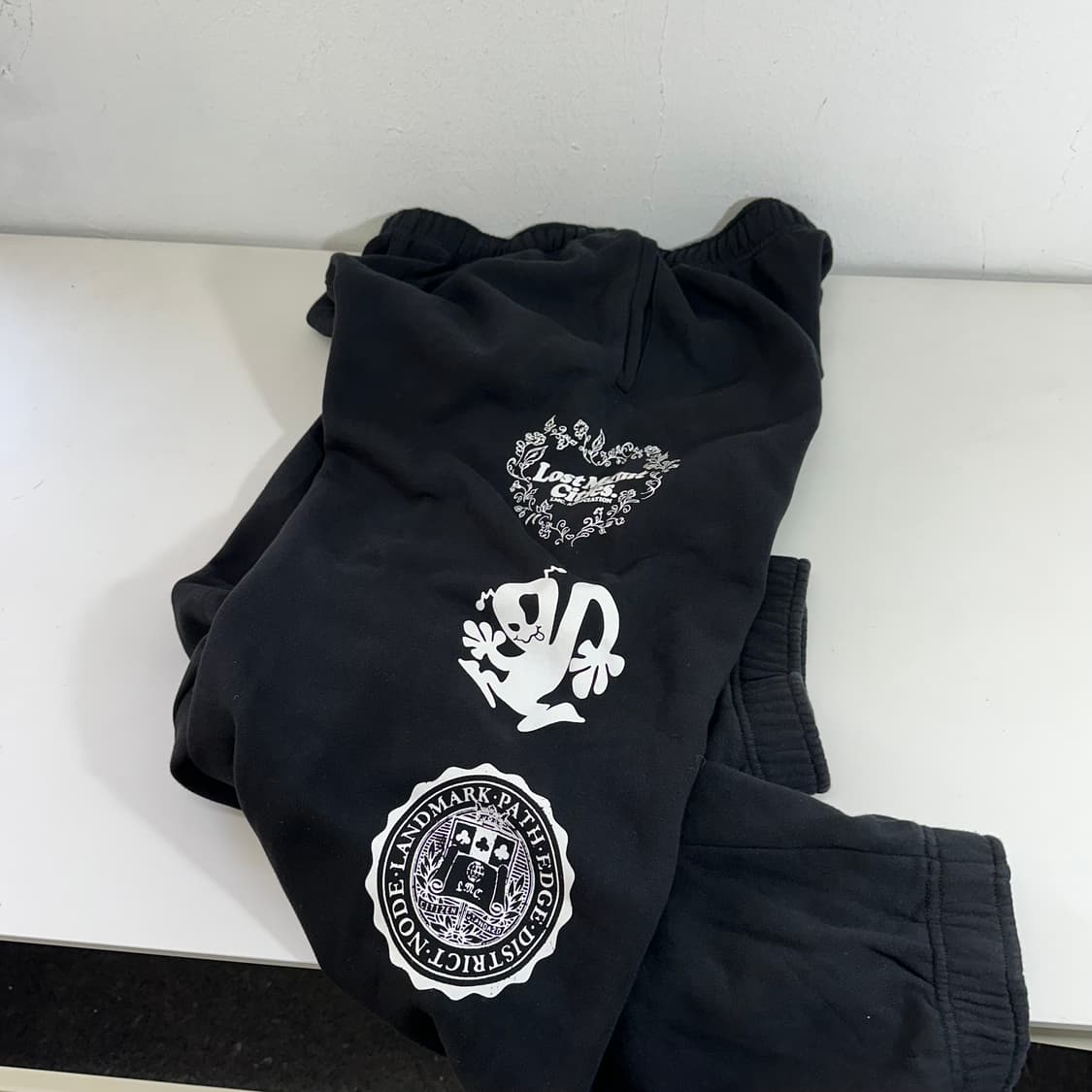 L-XL 엘앰씨 LMC 블랙 루즈오버핏 스웻조거팬츠 상품이미지1