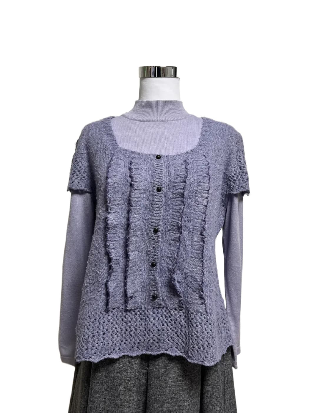 Lavender layered knit 상품이미지3