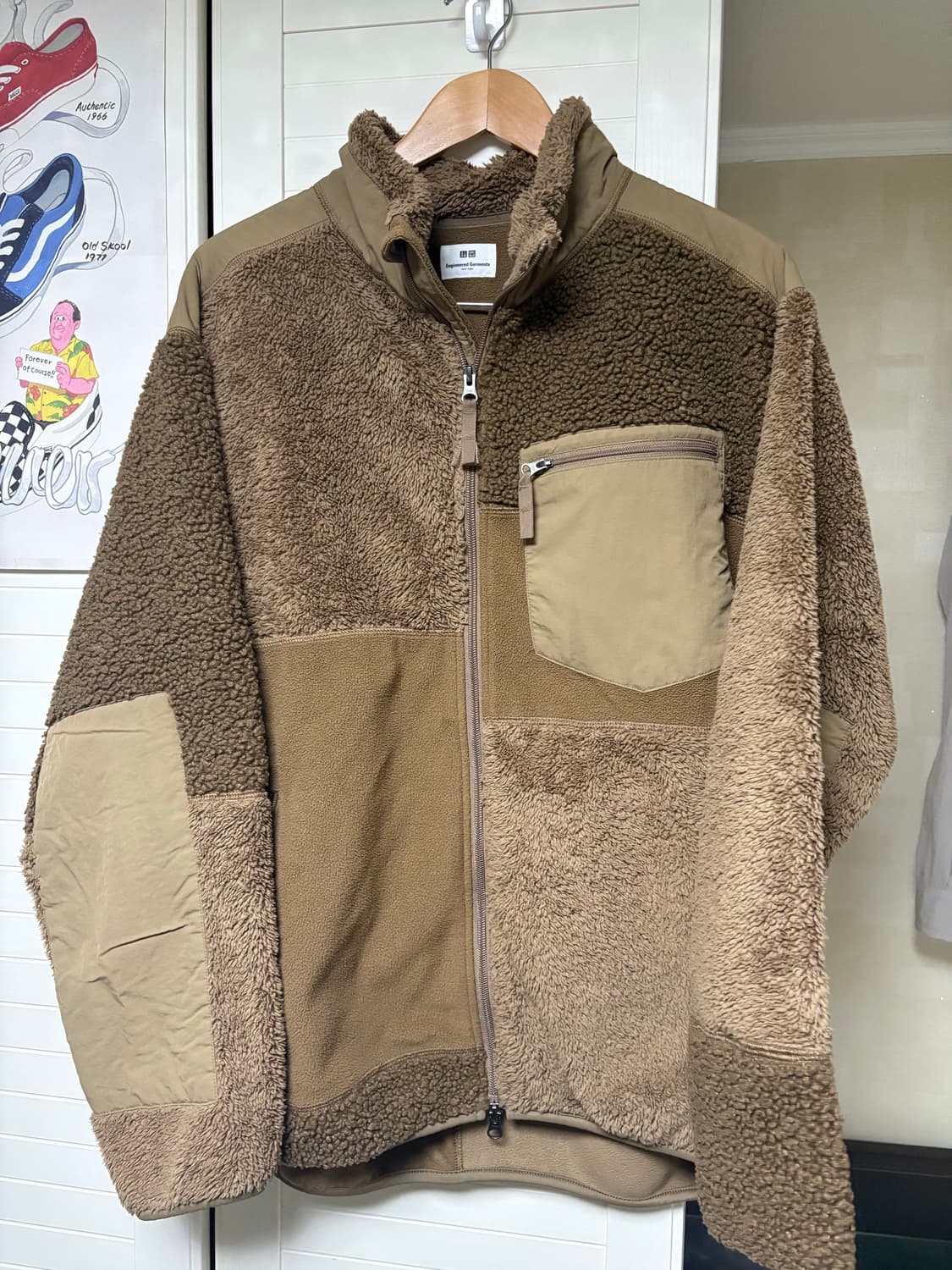 유니클로 엔지니어드 가먼츠 후리스 브라운(XL) 상품이미지1