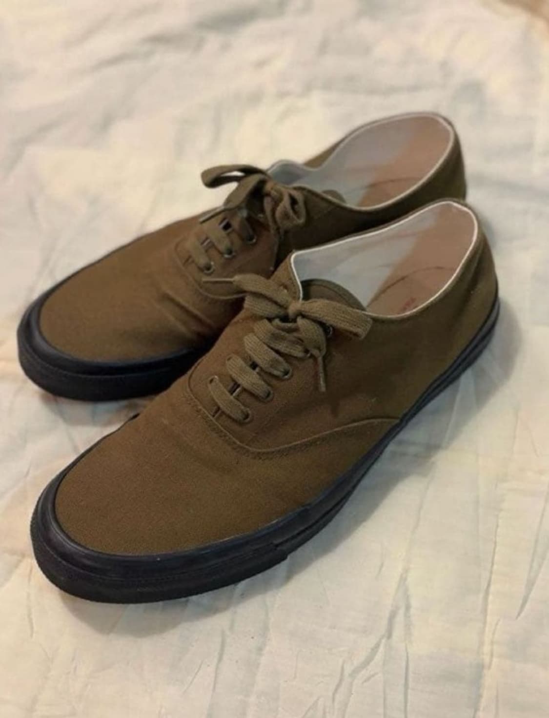 [275] 와쿠와 / 올리브 & 검솔 (1950s 텐트 클로쓰) 상품이미지3