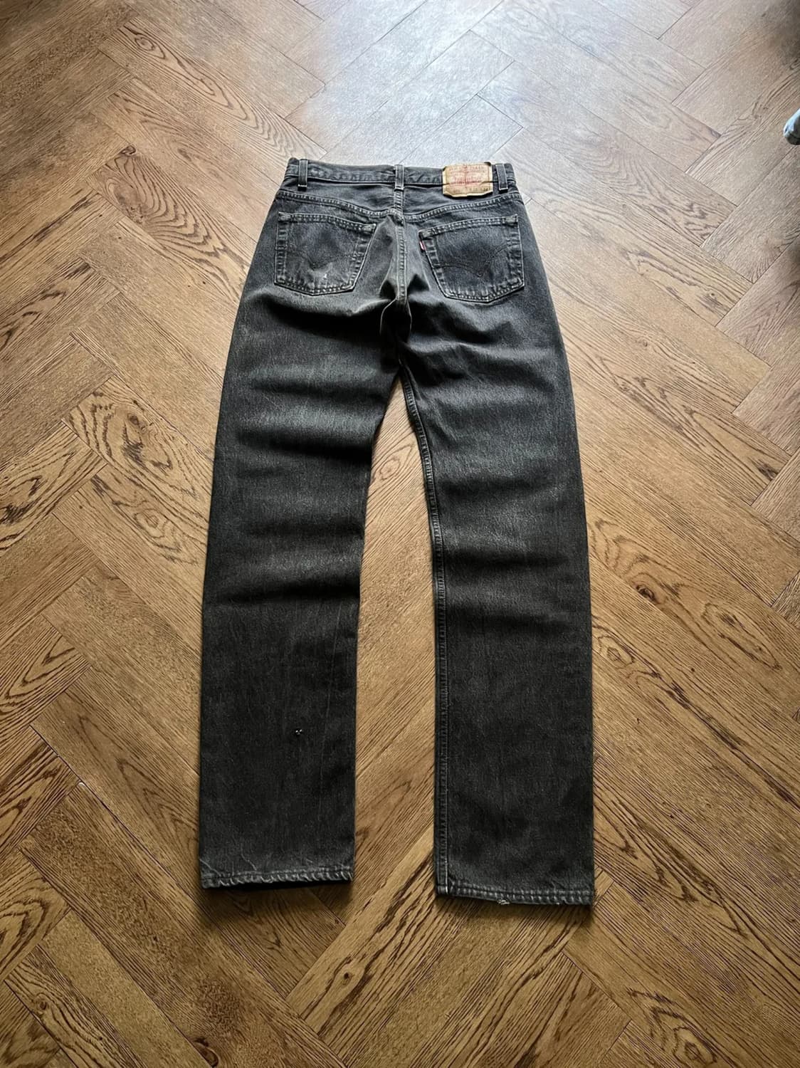 [30]90's 리바이스 USA Made 흑청 데님팬츠 S29 상품이미지1