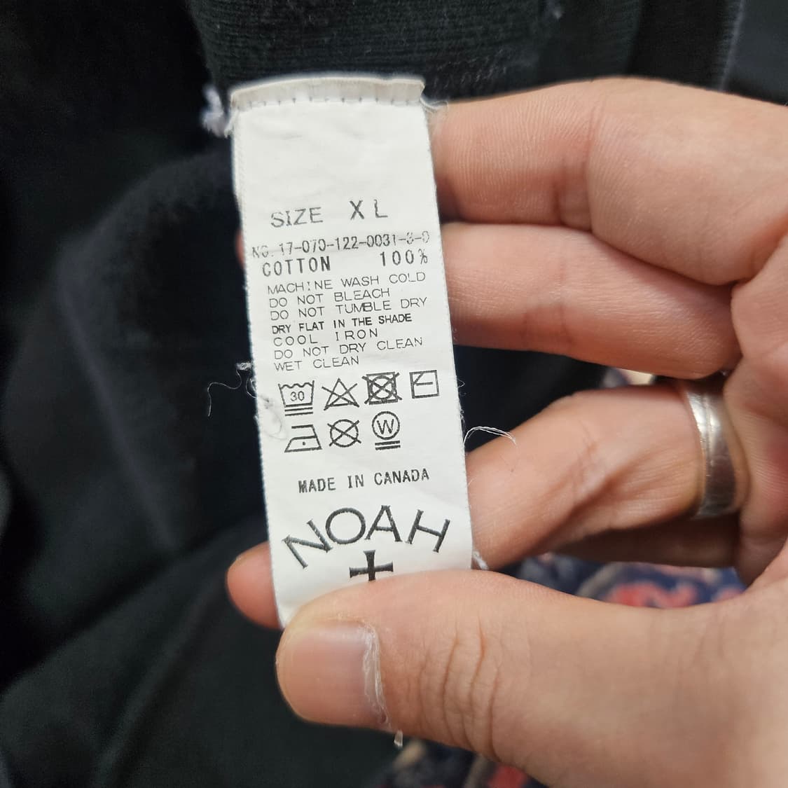 노아(NOAH) 크루넥 코듀로이 센터로고 맨투맨 XL size 상품이미지6