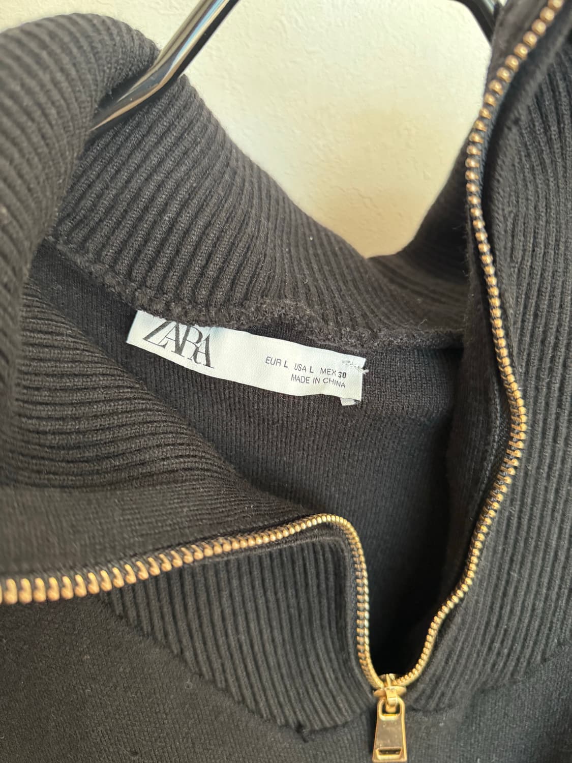 Zara 자라 하이넥 니트 집업 상품이미지4