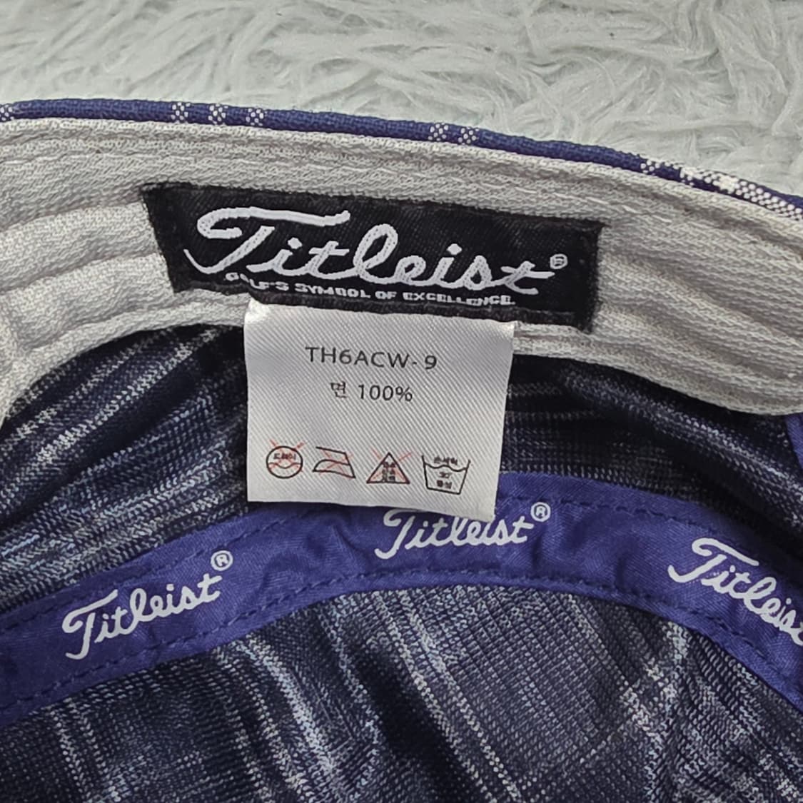 타이틀리스트 체크 워크 캡 네이비 상품이미지8