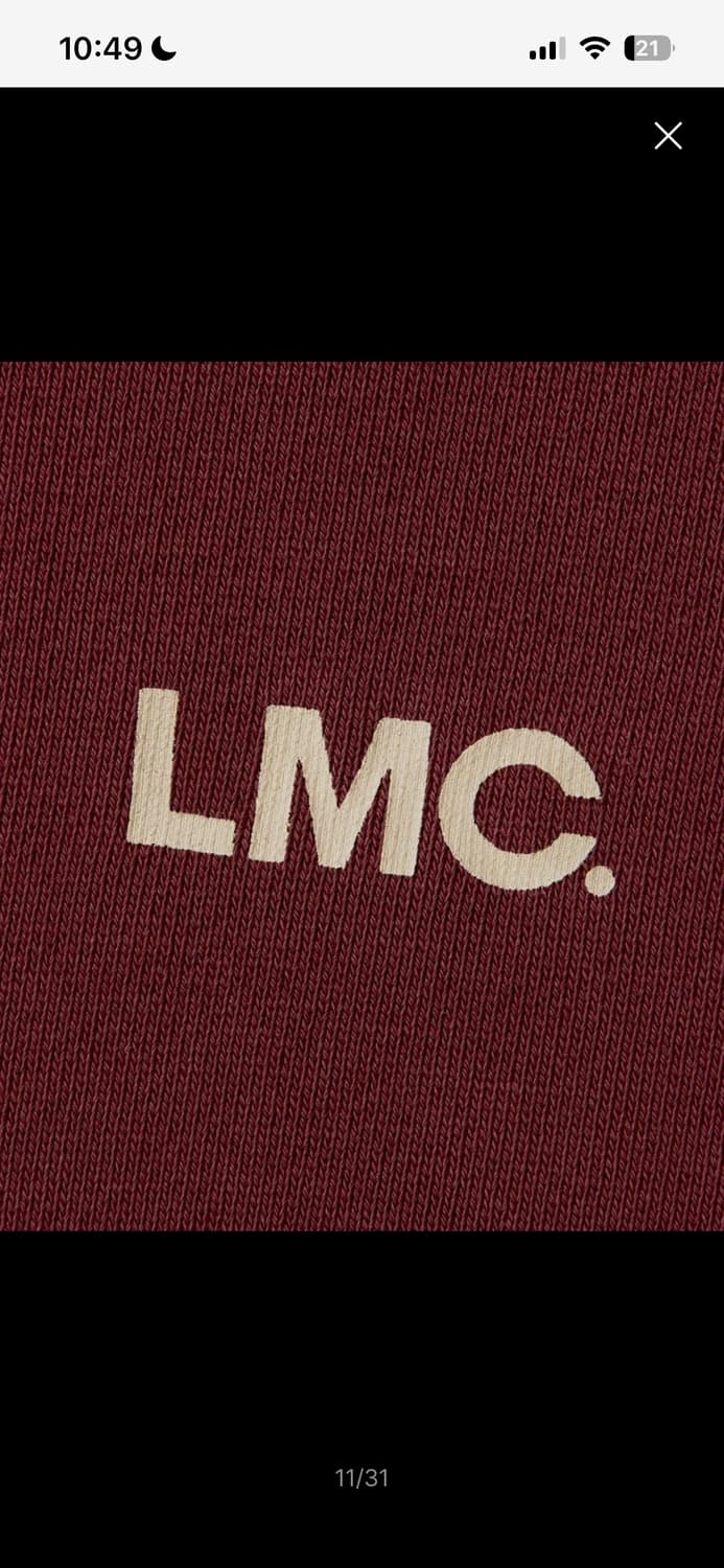 엘엠씨 버건디 후드티 상품이미지3
