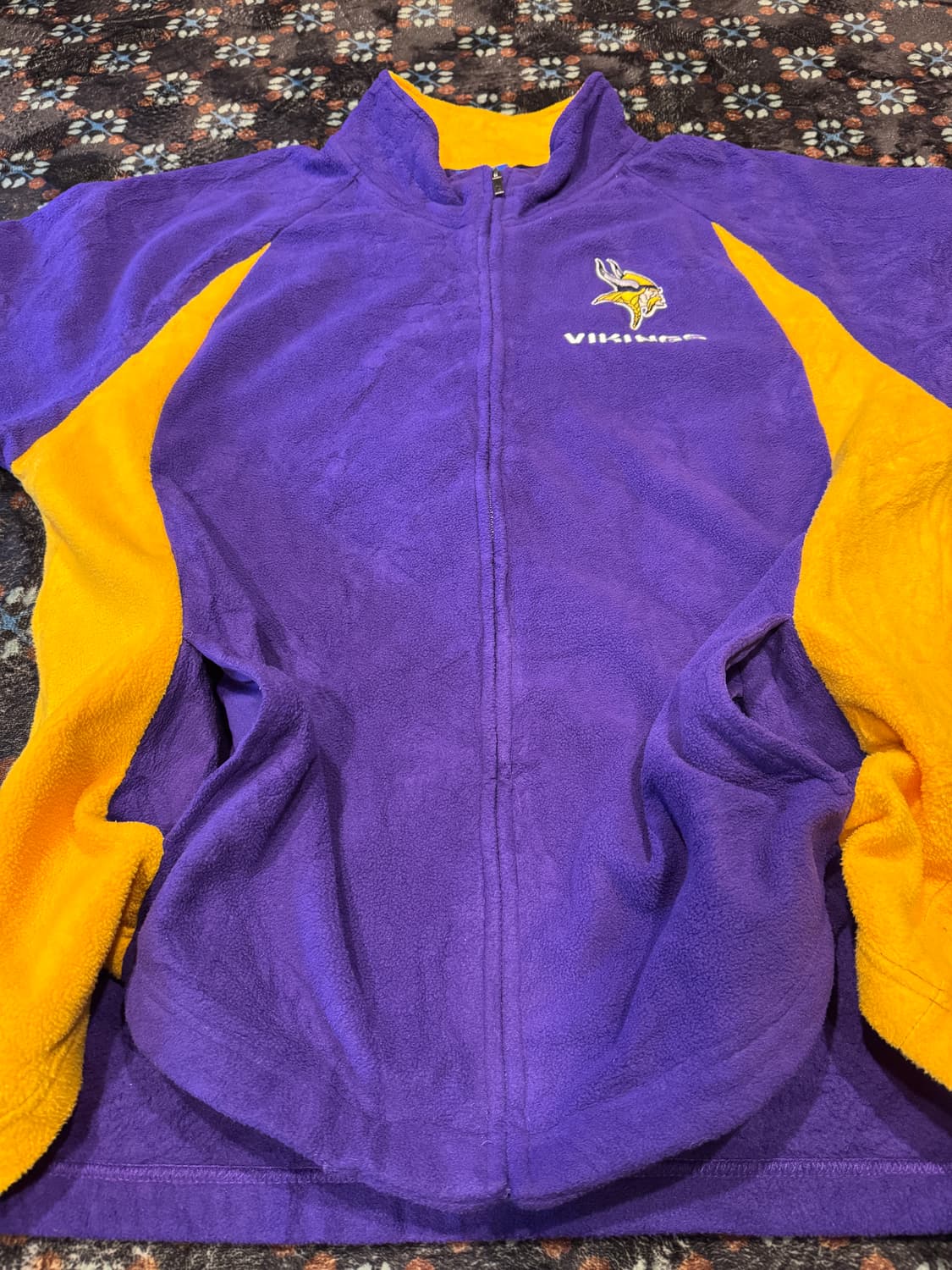 NFL 미네소타 바이킹스 리복 플리스 집업 상품이미지3