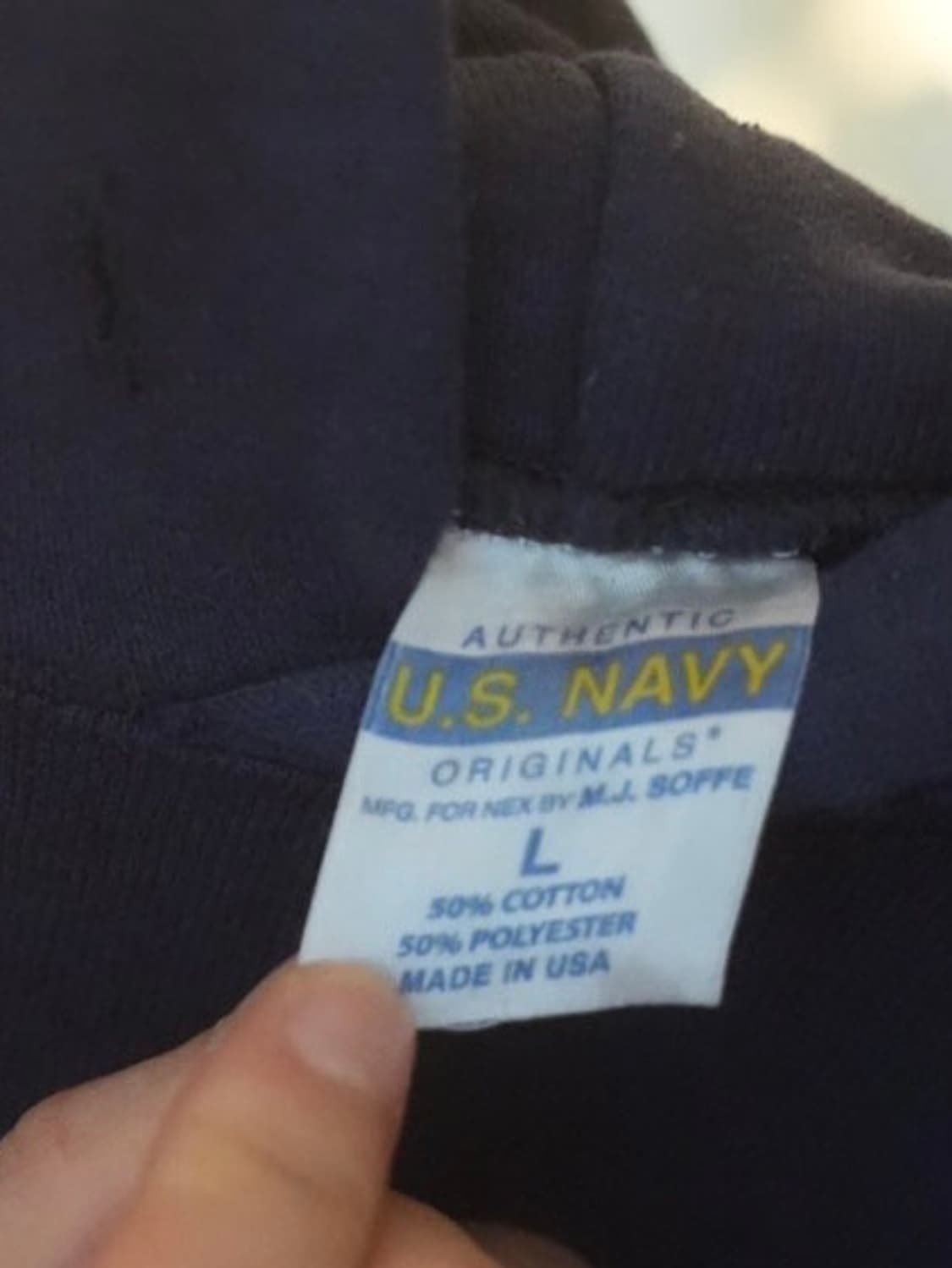 US NAVY HOODIE (L) 상품이미지3