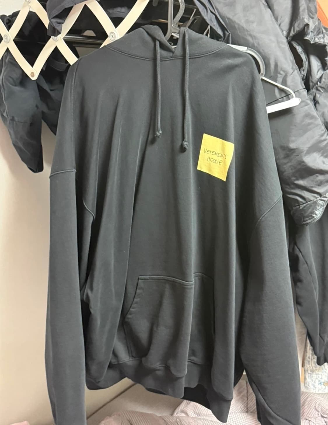 베트멍 로고 스티커 후드 오버핏 S 상품이미지1