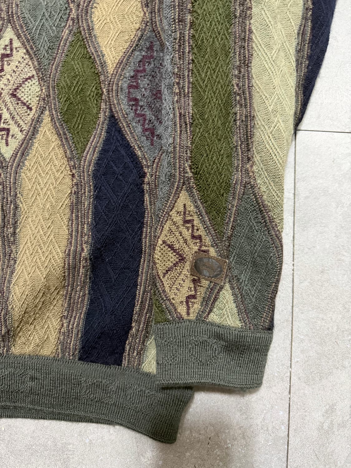 00s  오스트레일리아 빈티지 쿠지패턴 케이블 니트  95~100size 상품이미지9