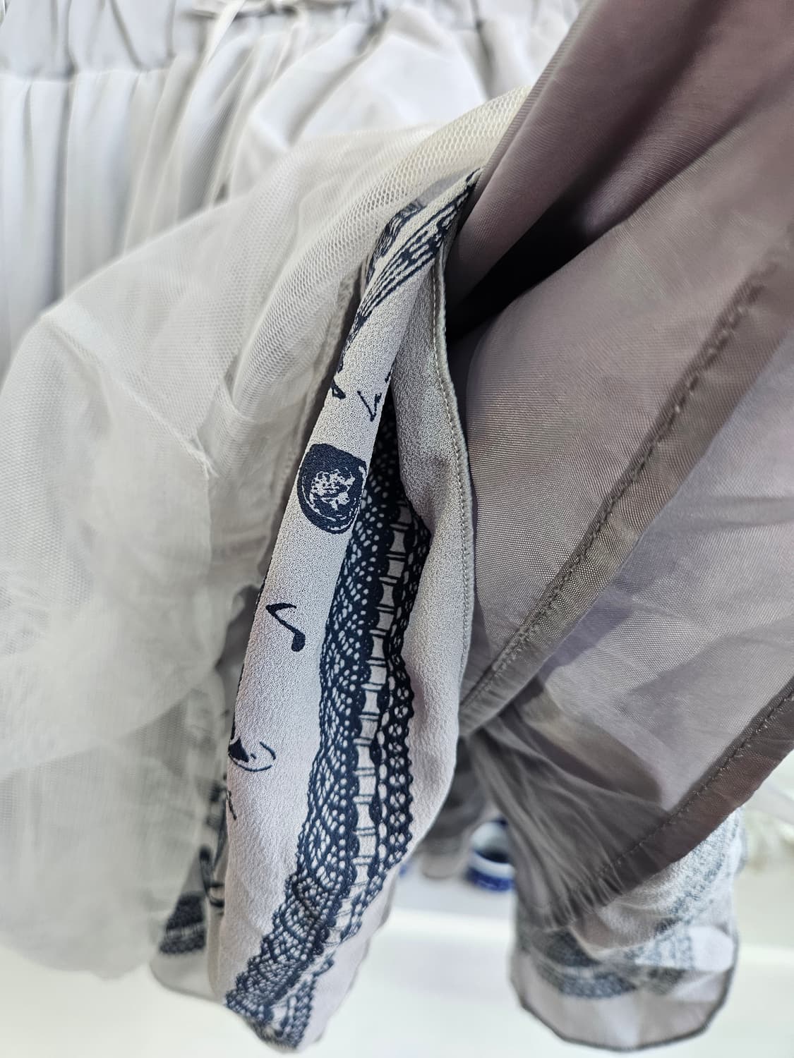 (Axes Femme) 레이스 튤 레이어드 스커트 상품이미지6