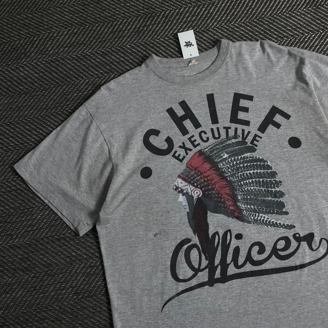 빈티지 인디언 프린팅 박시핏 티셔츠o 3410 상품이미지3