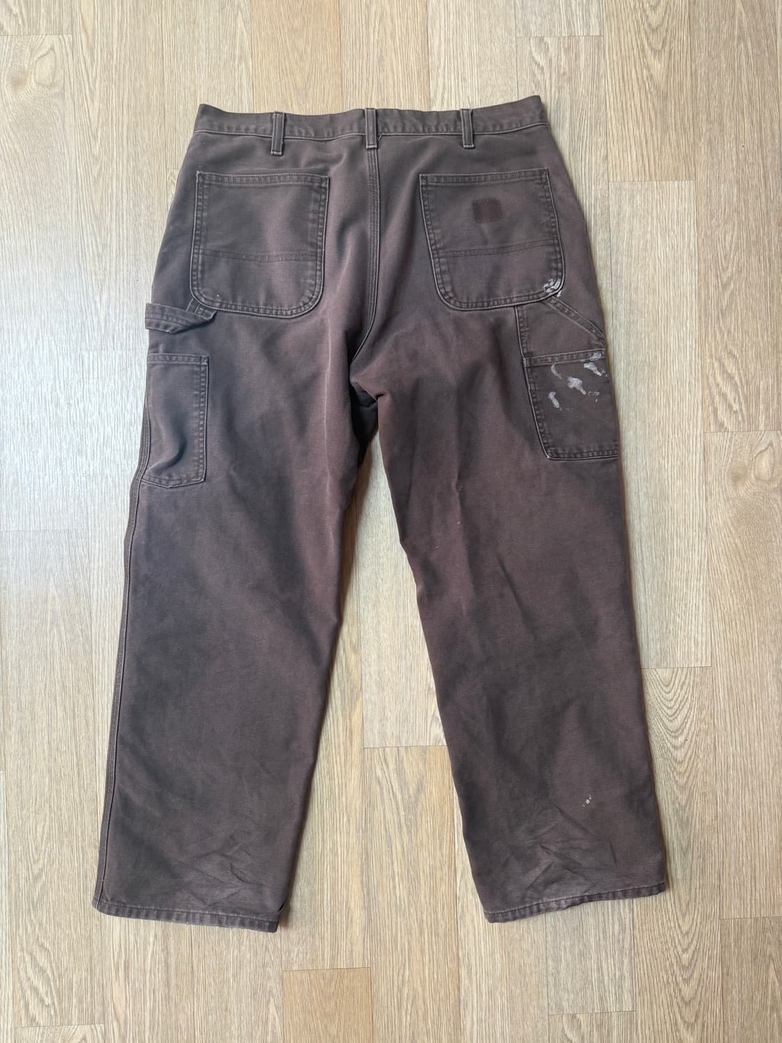 빈티지 칼하트 싱글니 덩가리핏 b11 브라운 35x30 상품이미지3