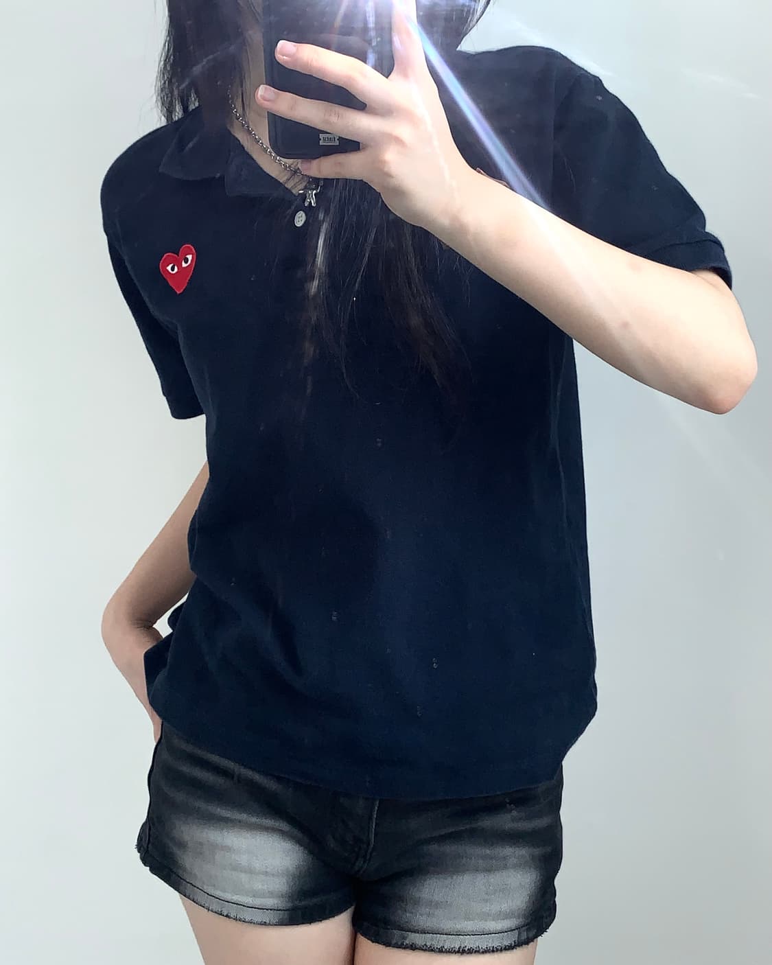 CommeDesGarcons 꼼데가르송 블랙네이비 PK 티 상품이미지2