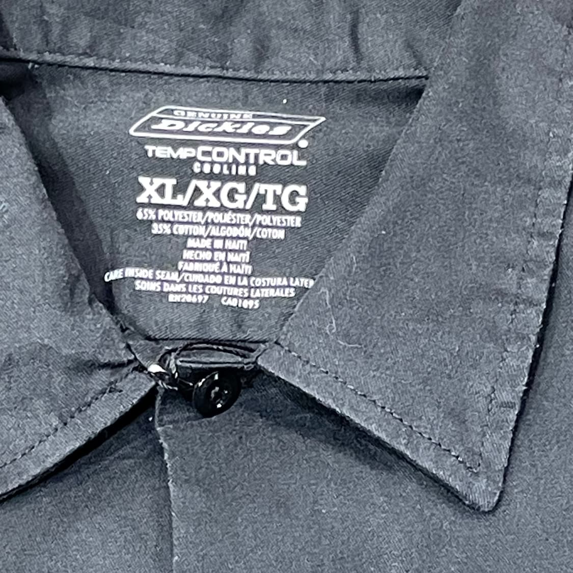 (XL) Dickies 디키즈 반팔 워크 셔츠 블랙 상품이미지6
