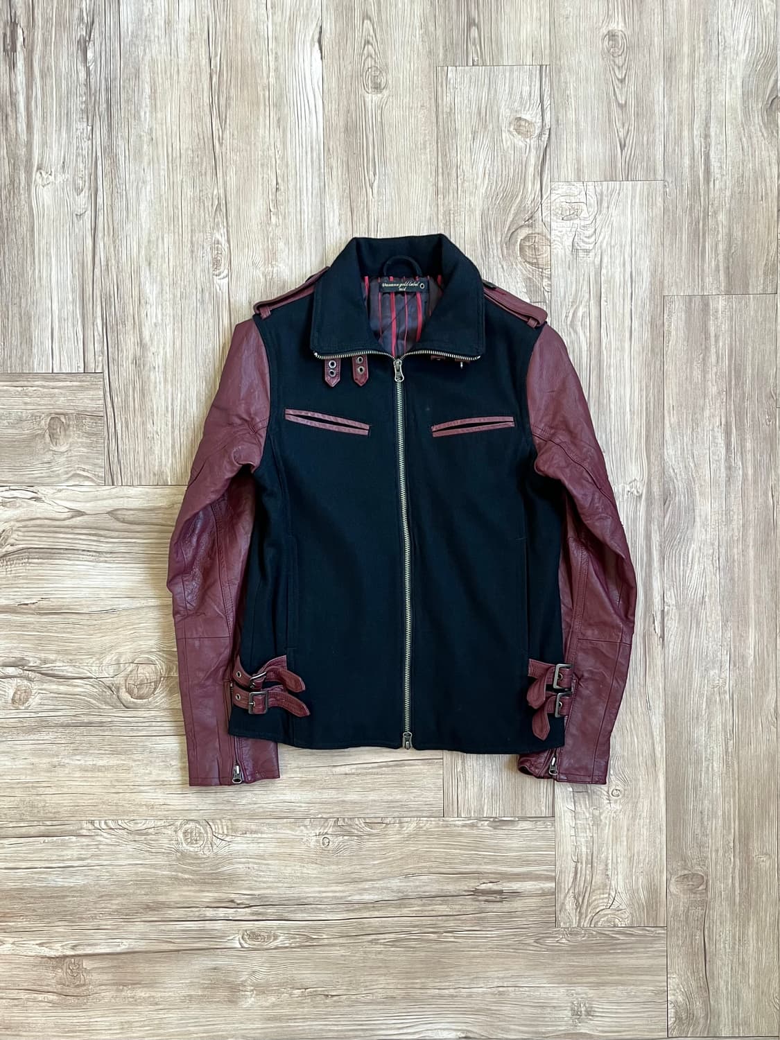 VANA Gold Label 울 & 레더 바이커 자켓 상품이미지1