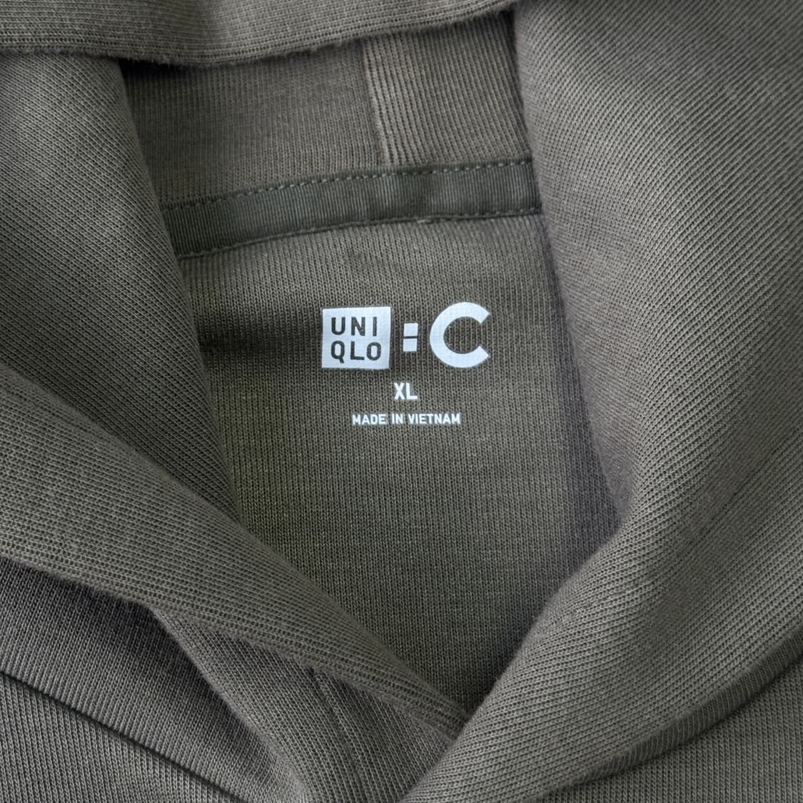 유니클로C 카키 후드 XL 상품이미지4