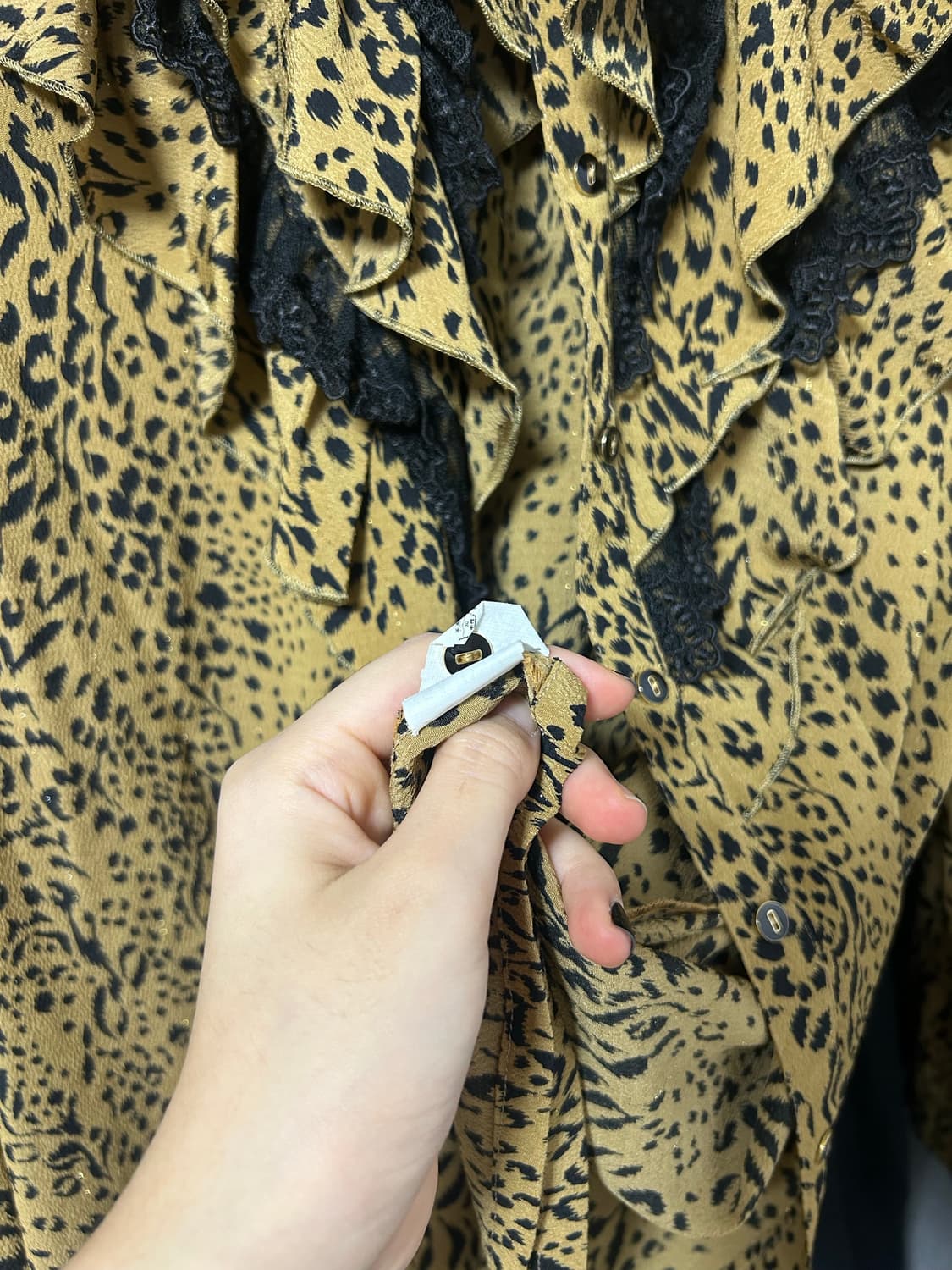 레오파드 블라우스 상품이미지2